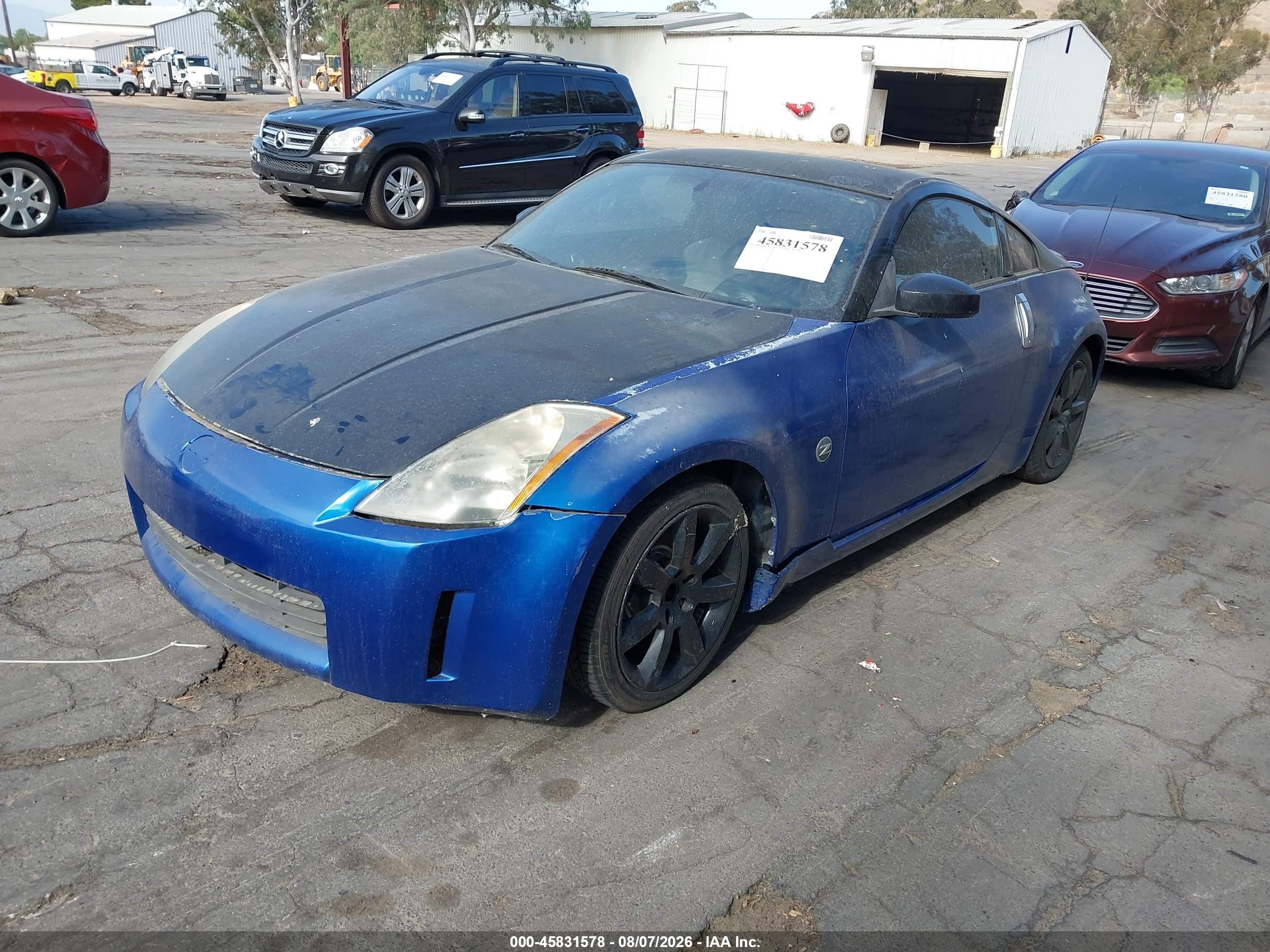 2003 Nissan 350z Touring Blue vin: JN1AZ34E63T016792