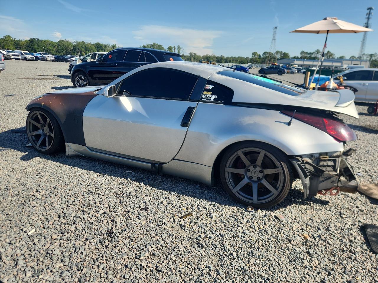 2005 Nissan 350z Coupe Silver vin: JN1AZ34E65M652884