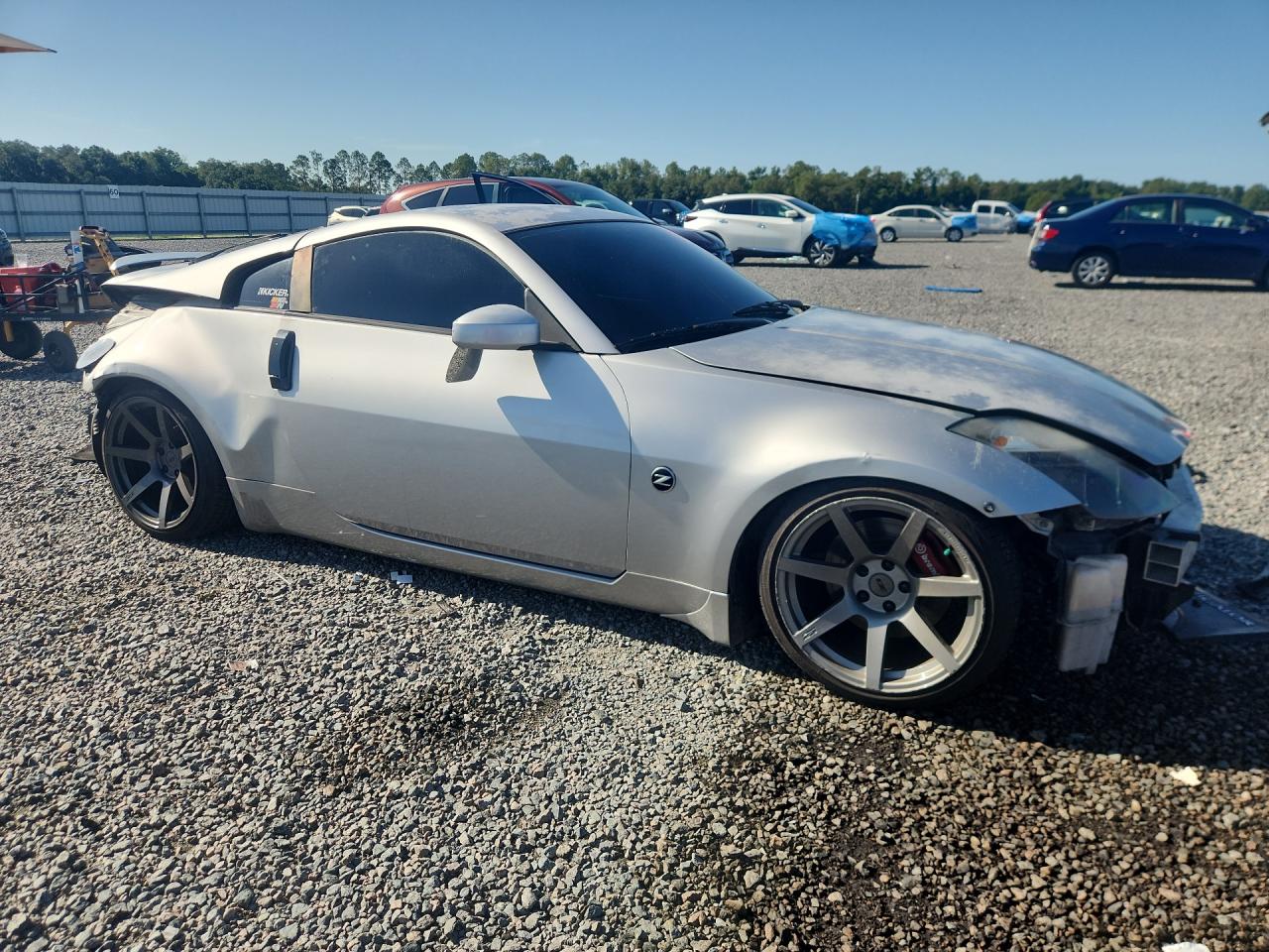 2005 Nissan 350z Coupe Silver vin: JN1AZ34E65M652884
