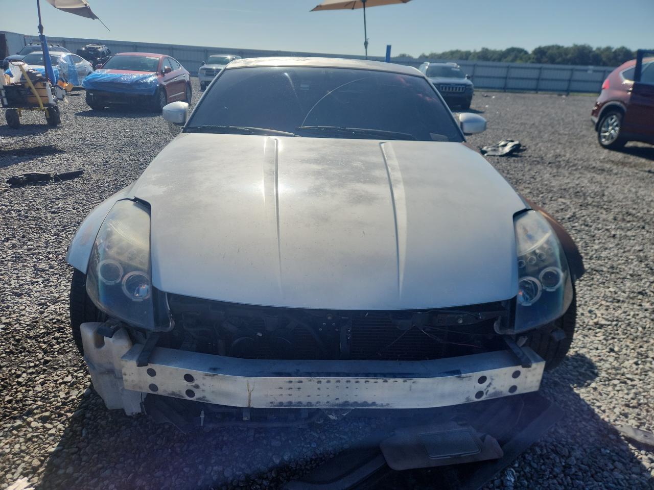 2005 Nissan 350z Coupe Silver vin: JN1AZ34E65M652884