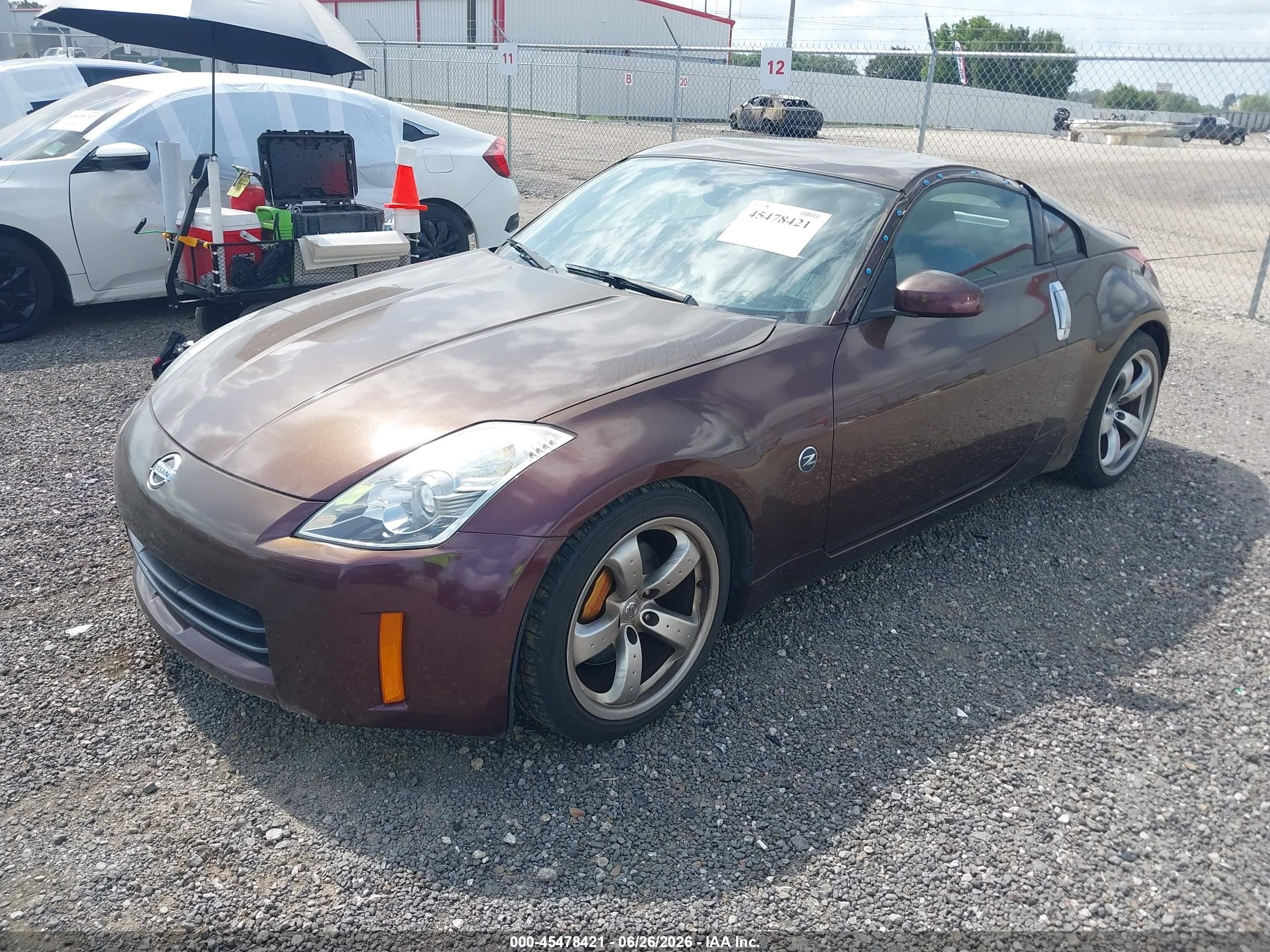 2006 Nissan 350z Grand Touring Purple vin: JN1AZ34E66M350867