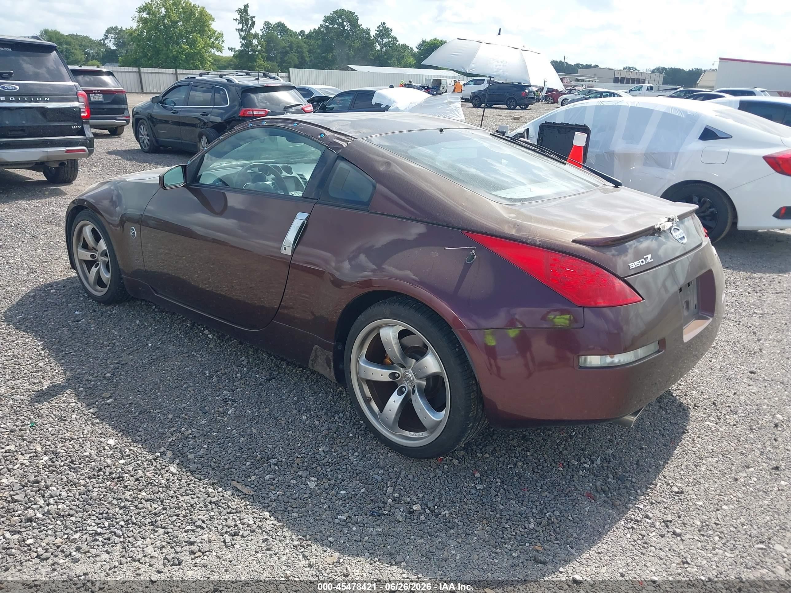 2006 Nissan 350z Grand Touring Purple vin: JN1AZ34E66M350867