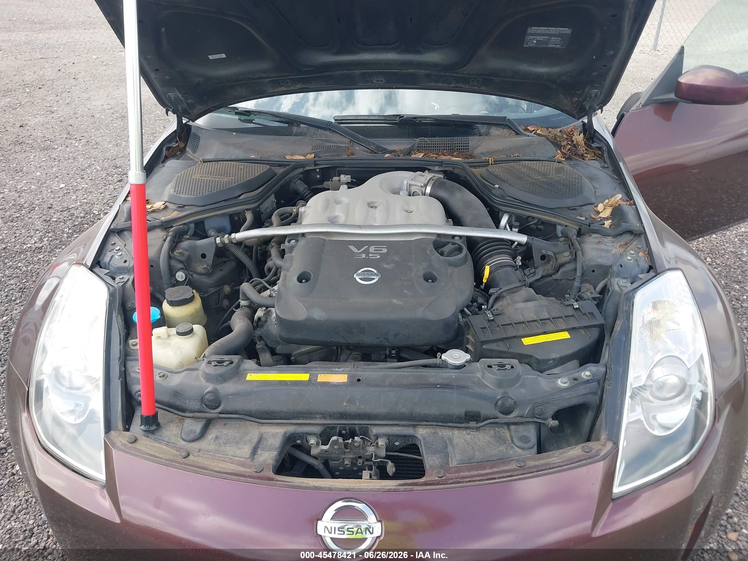 2006 Nissan 350z Grand Touring Purple vin: JN1AZ34E66M350867