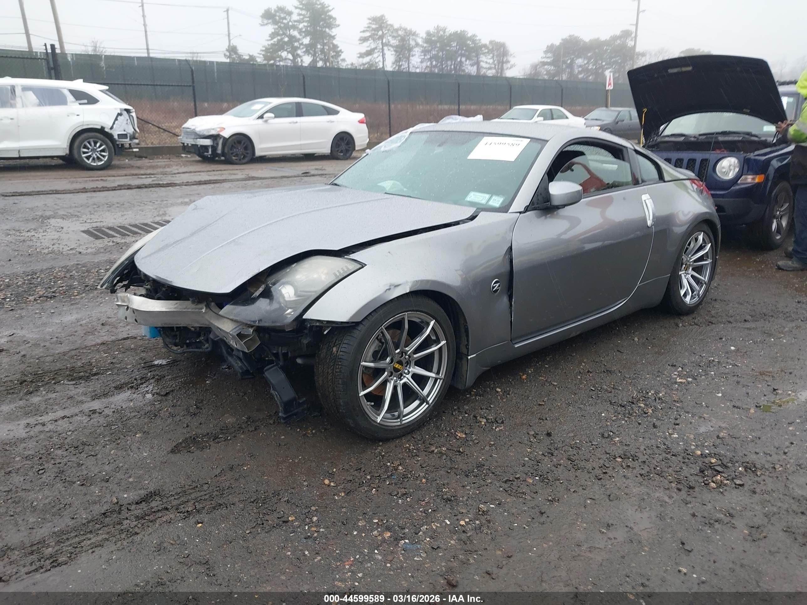 2003 Nissan 350z Touring Gray vin: JN1AZ34E73T021287
