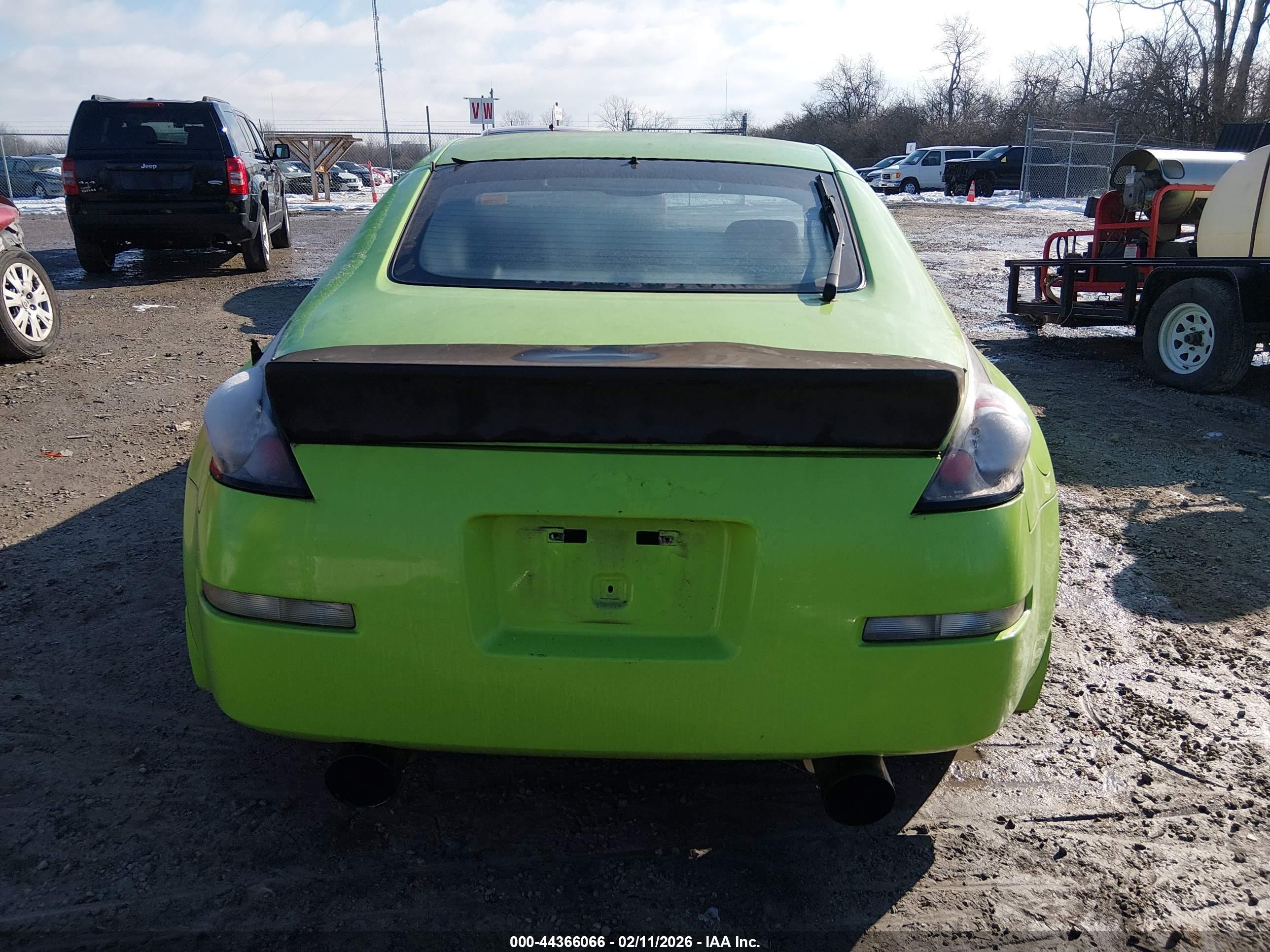 2003 Nissan 350z Touring Green vin: JN1AZ34E83T008810
