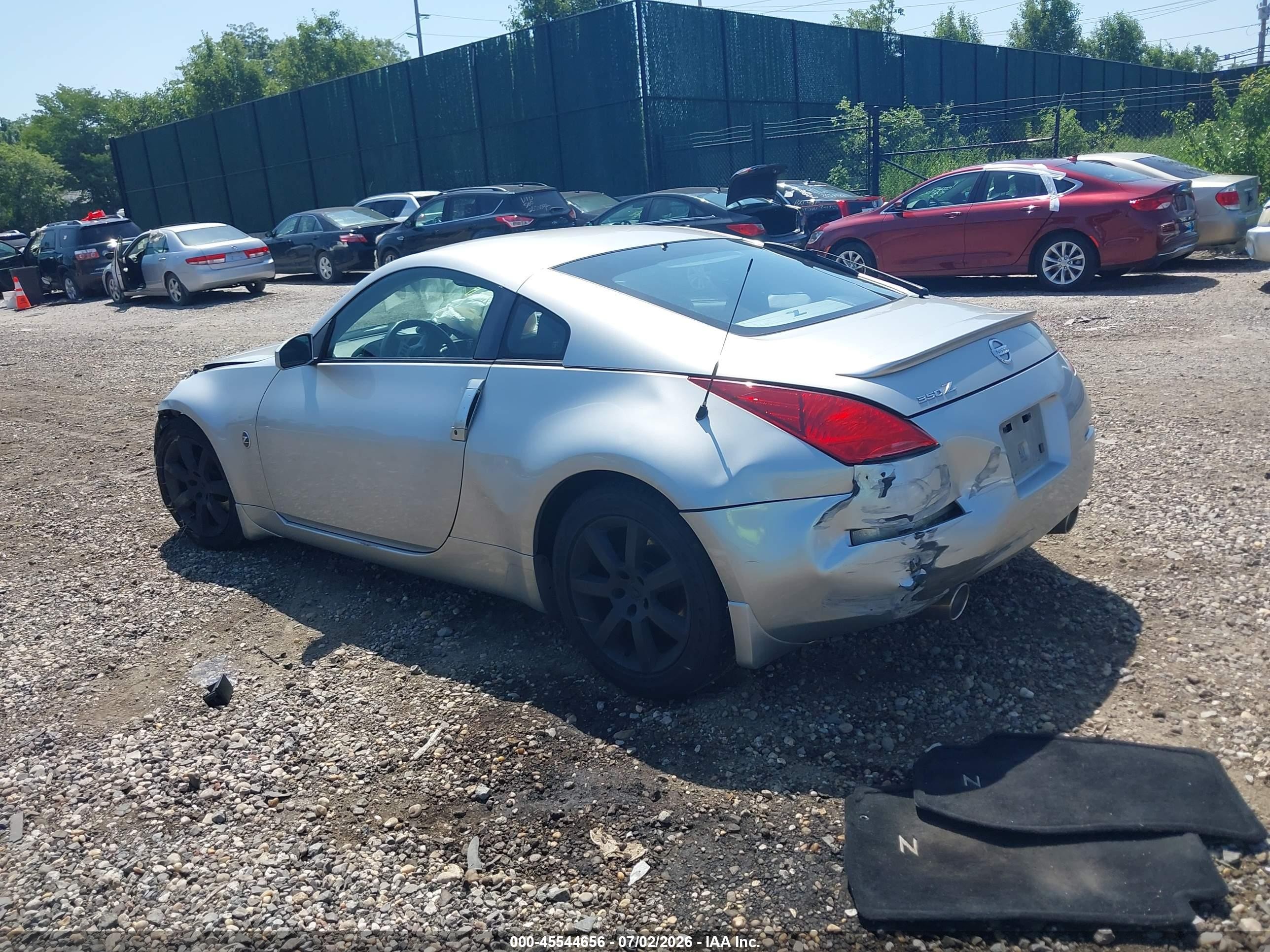 2003 Nissan 350z Touring Gray vin: JN1AZ34E83T010606