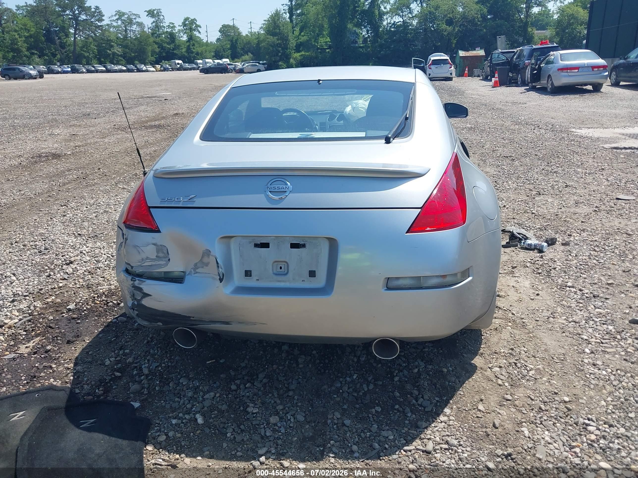 2003 Nissan 350z Touring Gray vin: JN1AZ34E83T010606