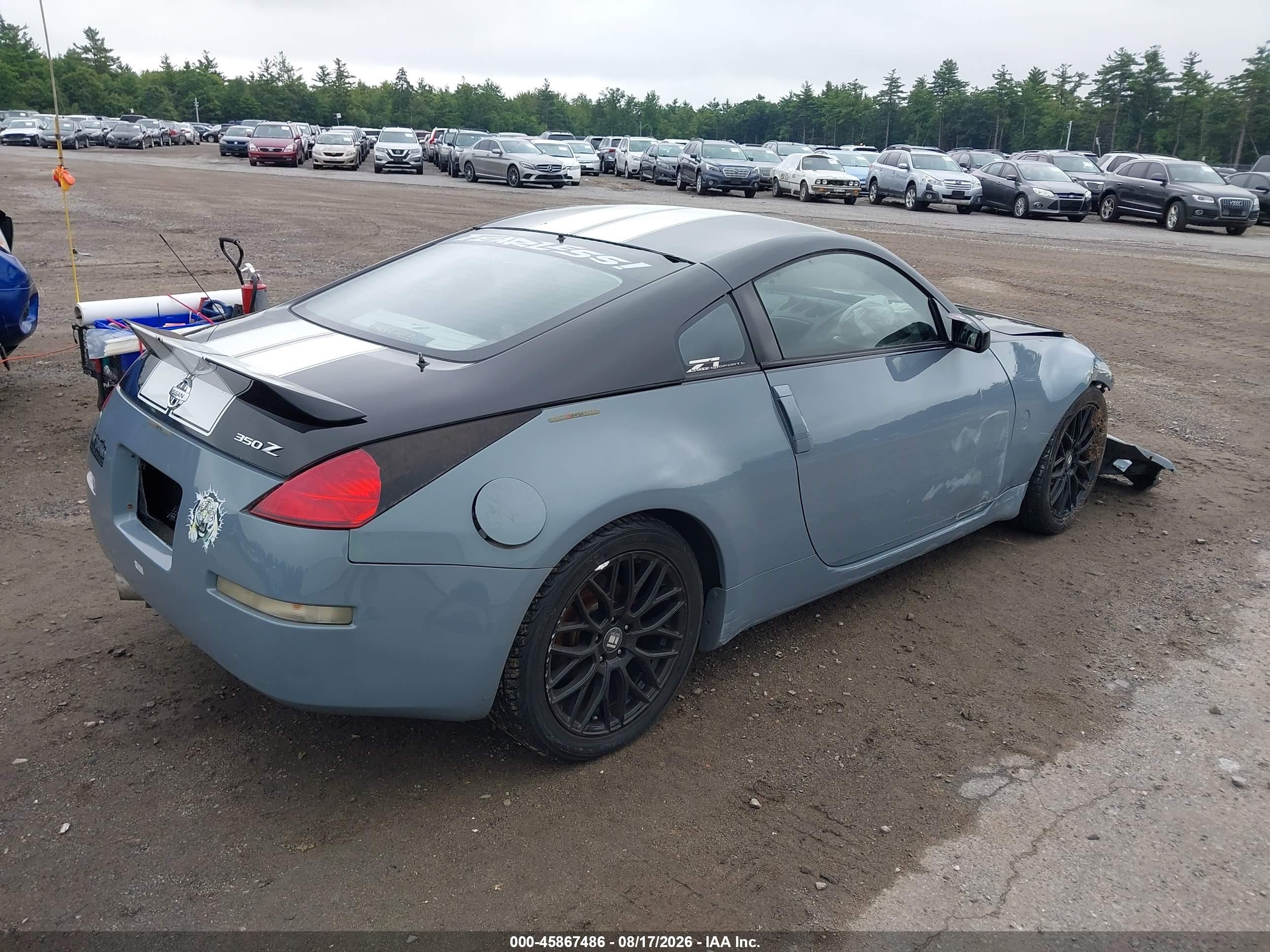 2003 Nissan 350z Performance Teal vin: JN1AZ34E93T005754