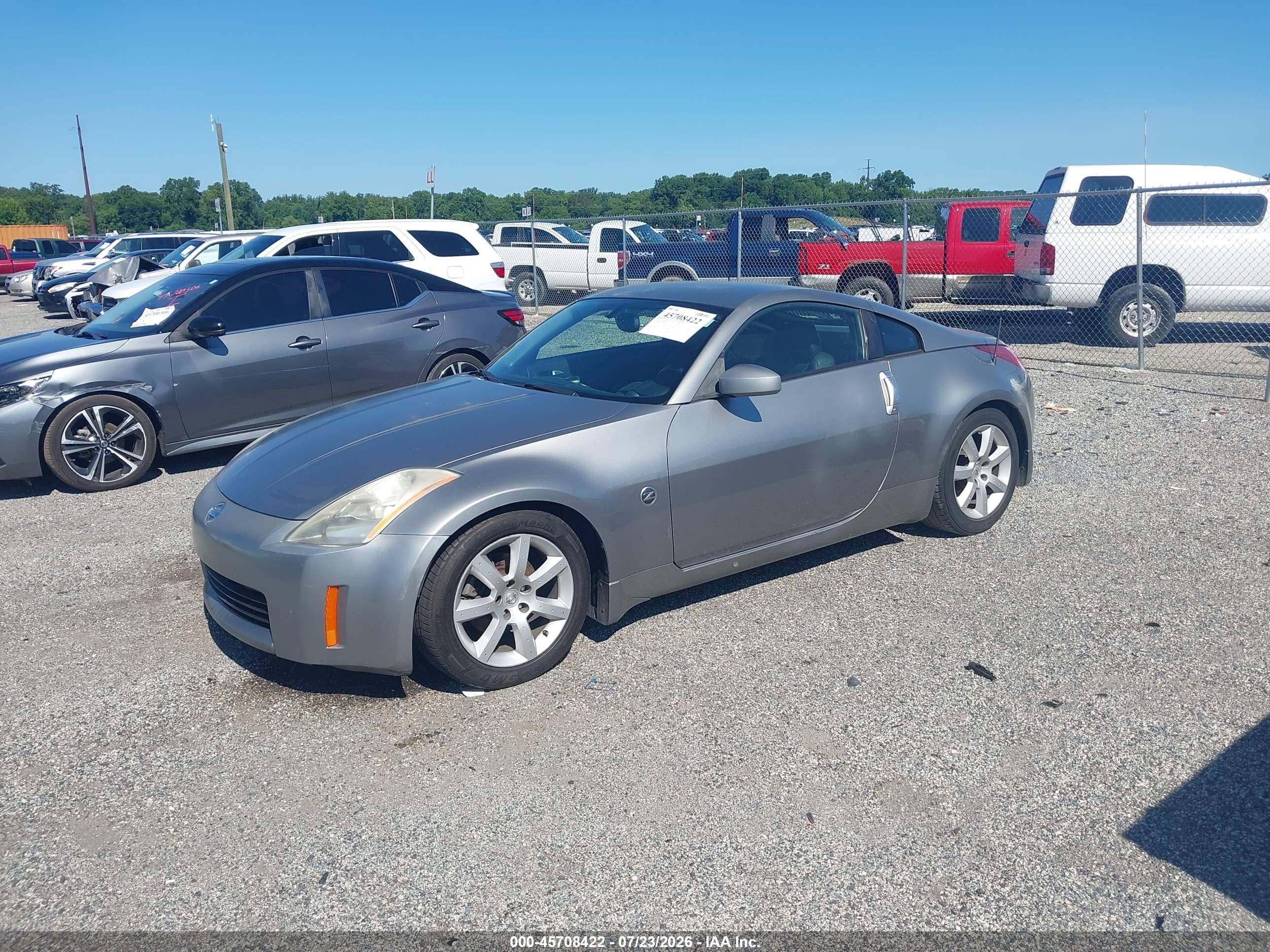 2003 Nissan 350z Touring Gray vin: JN1AZ34E93T021923