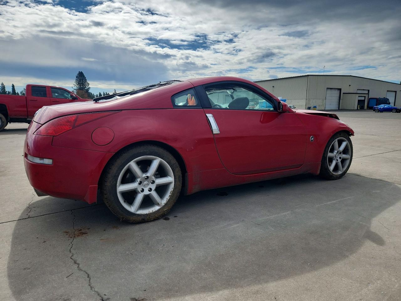 2005 Nissan 350z Base Red vin: JN1AZ34E95M654869