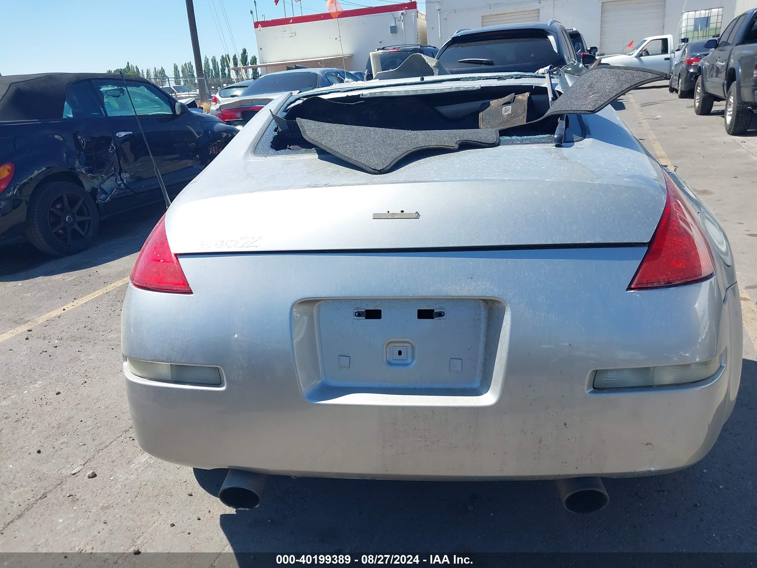 2003 Nissan 350z Touring Silver vin: JN1AZ34EX3T004743