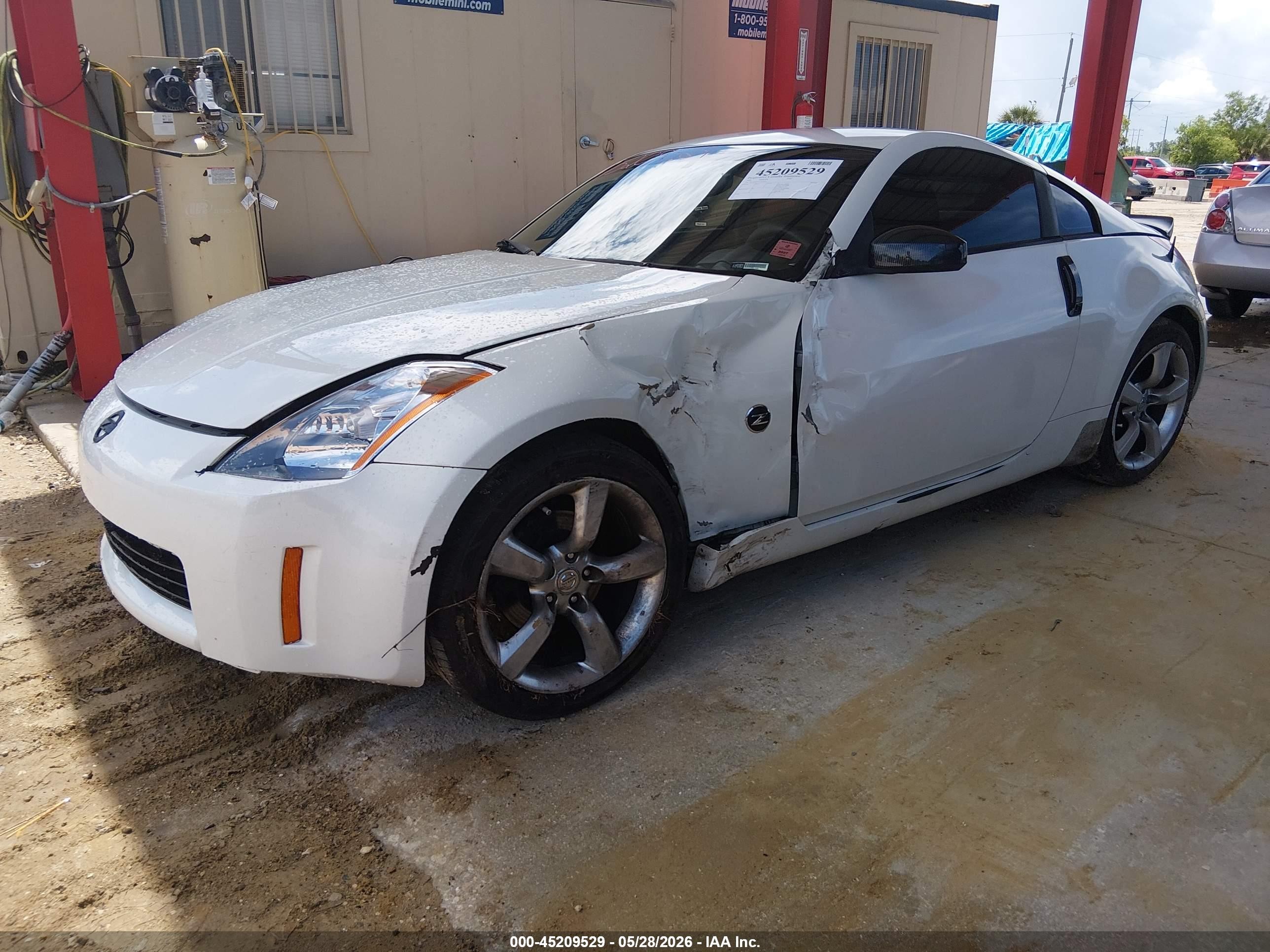 2003 Nissan 350z Touring White vin: JN1AZ34EX3T010722