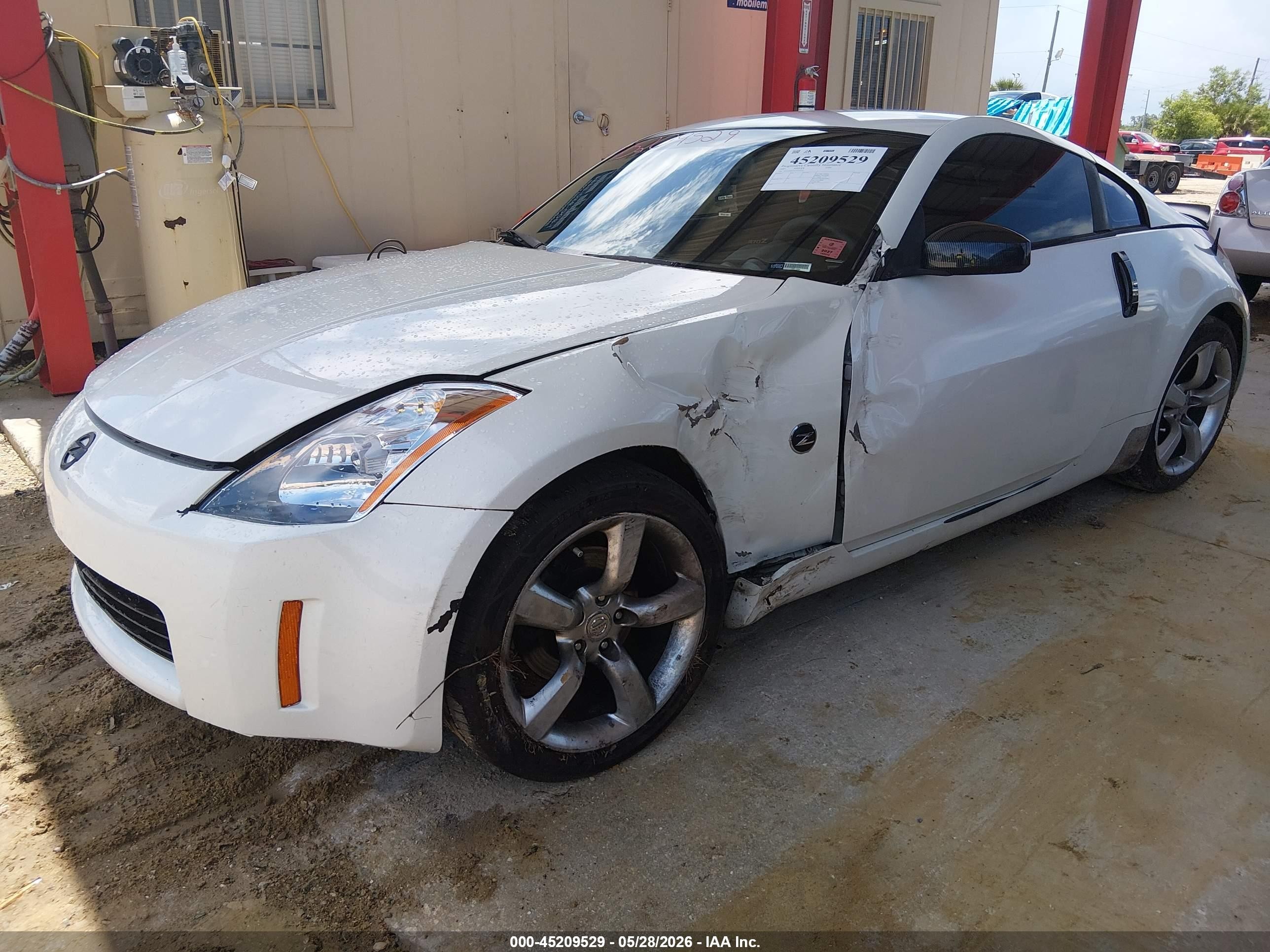 2003 Nissan 350z Touring White vin: JN1AZ34EX3T010722