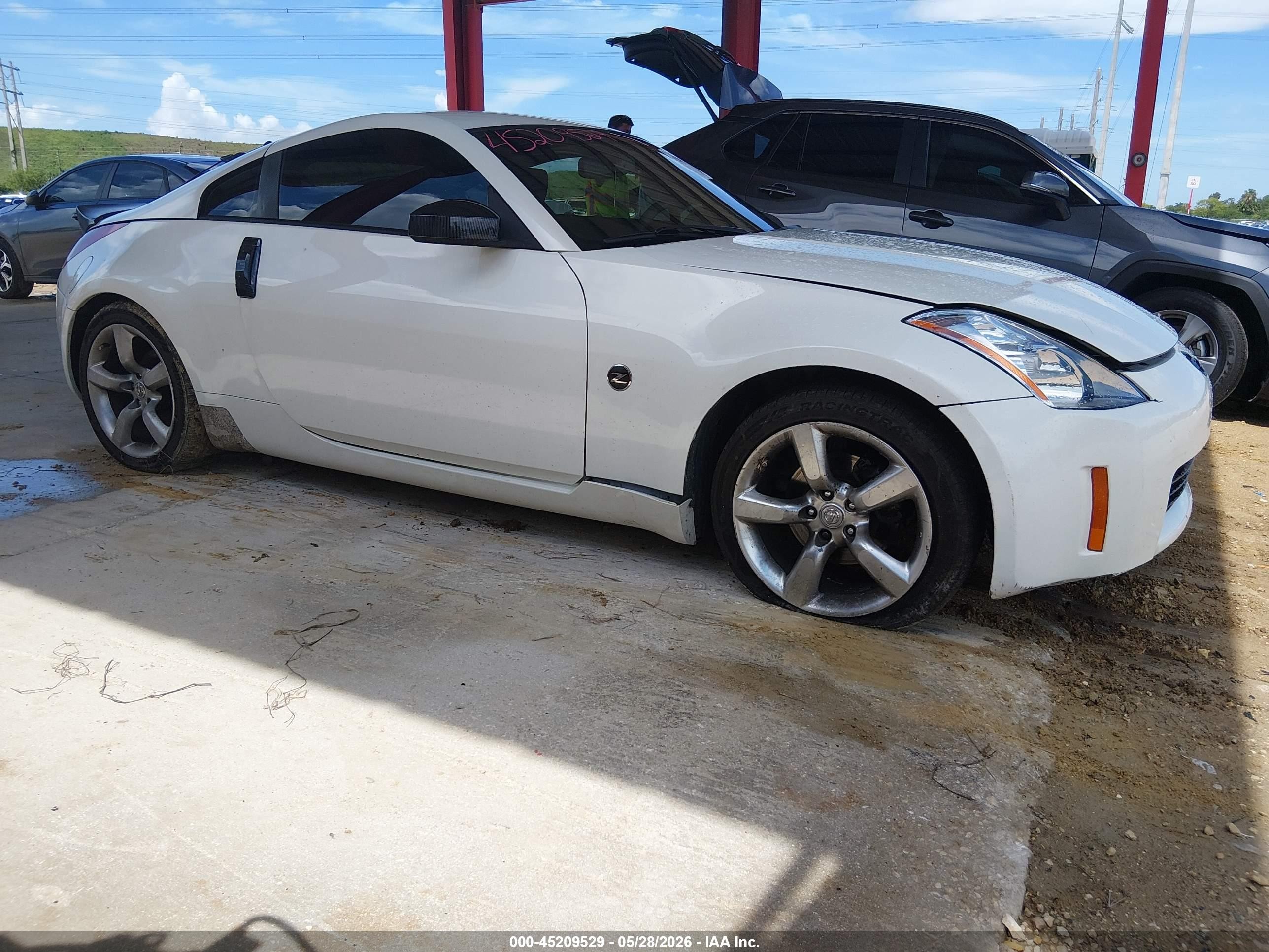 2003 Nissan 350z Touring White vin: JN1AZ34EX3T010722
