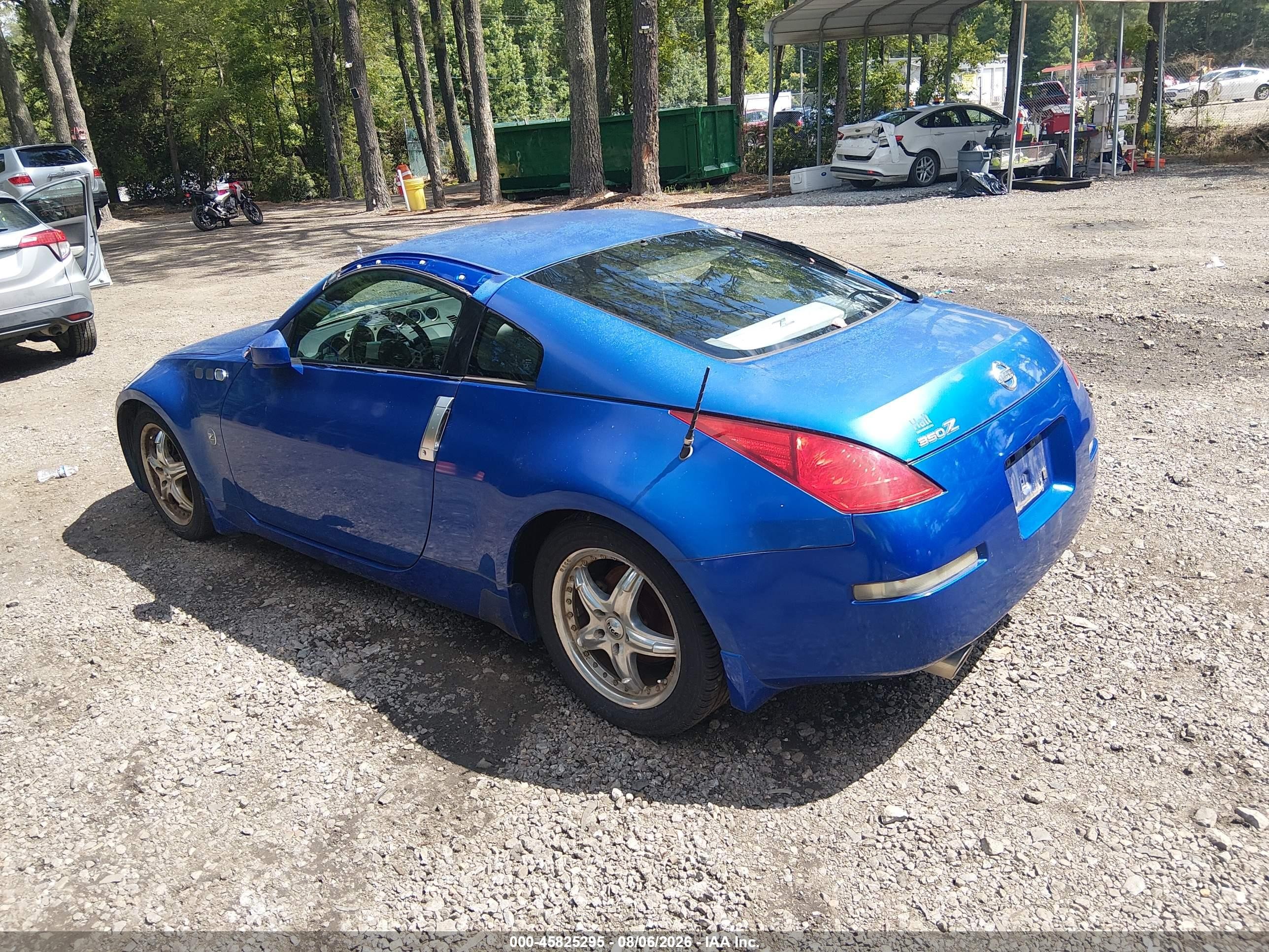2005 Nissan 350z Enthusiast Синий vin: JN1AZ34EX5M650166