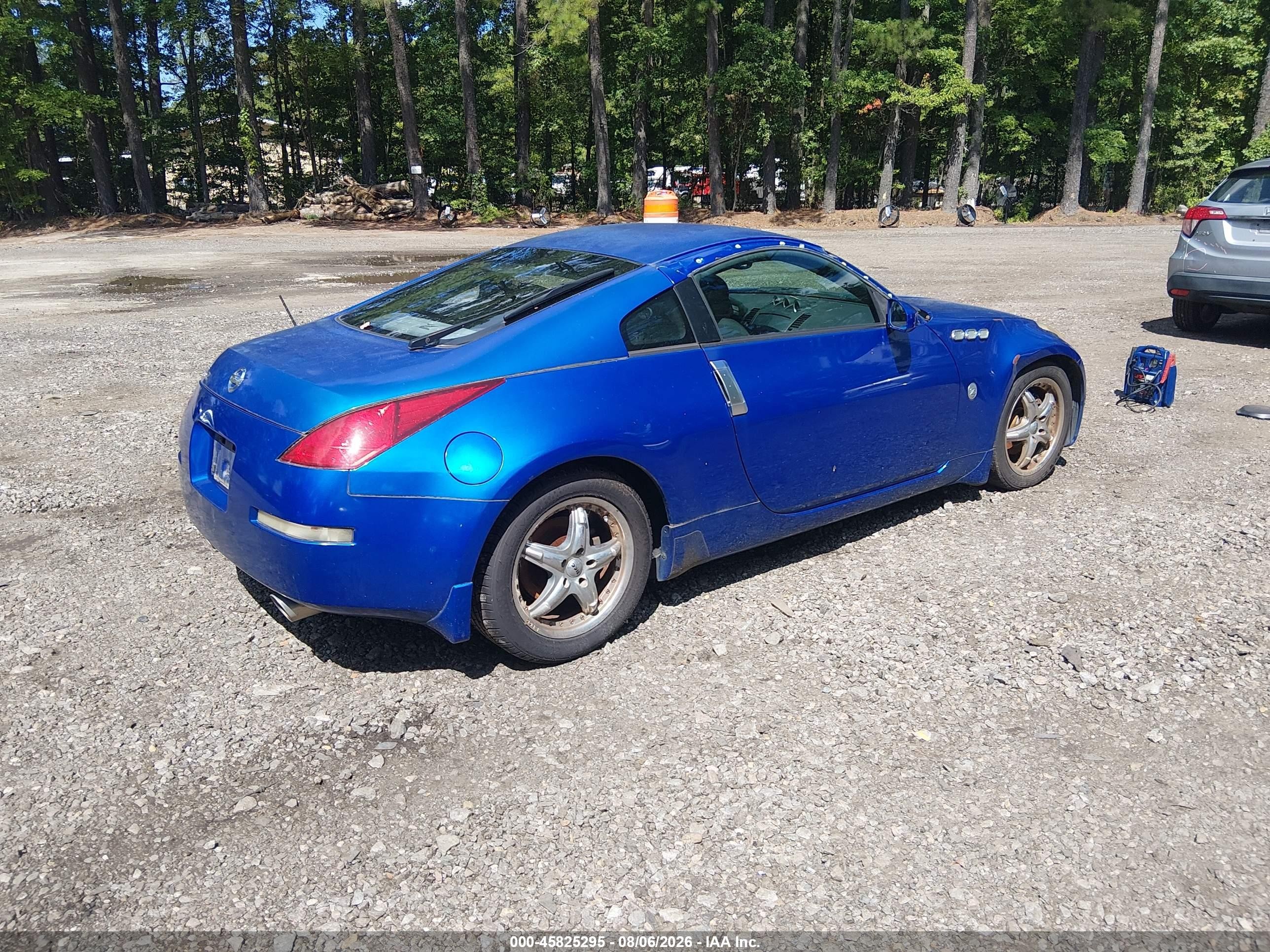 2005 Nissan 350z Enthusiast Синий vin: JN1AZ34EX5M650166