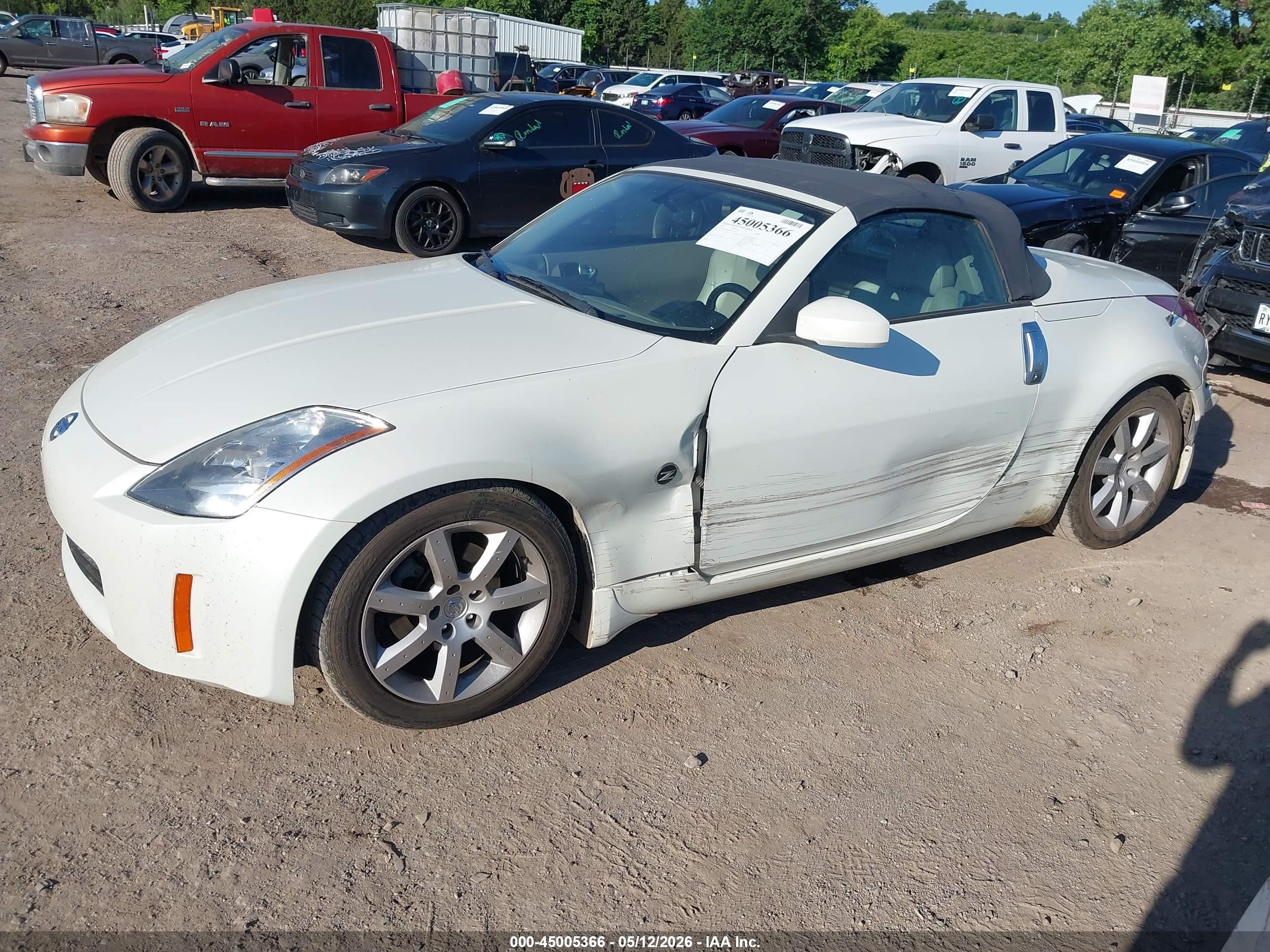 2005 Nissan 350z Touring White vin: JN1AZ36A25M754726