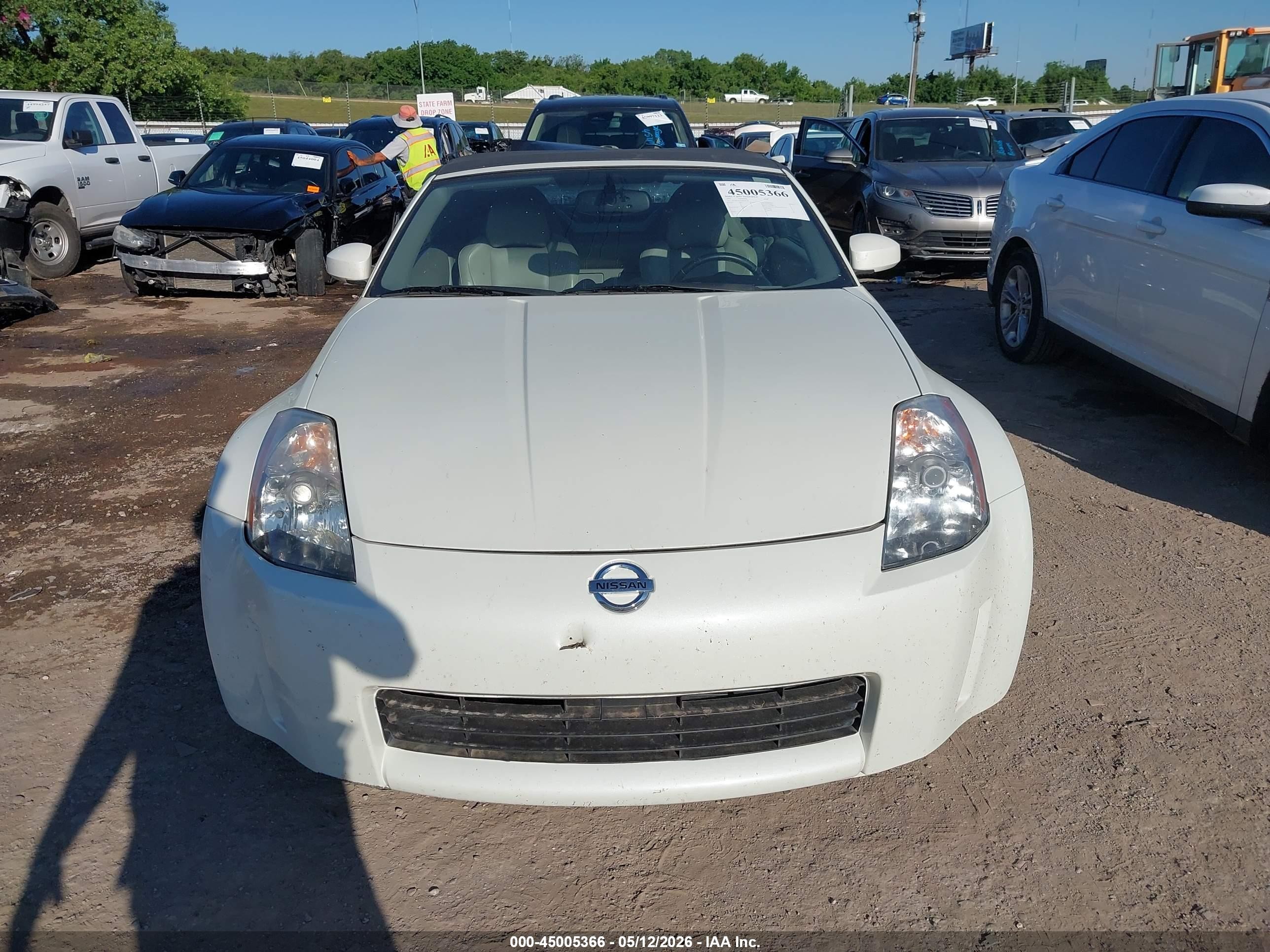 2005 Nissan 350z Touring White vin: JN1AZ36A25M754726