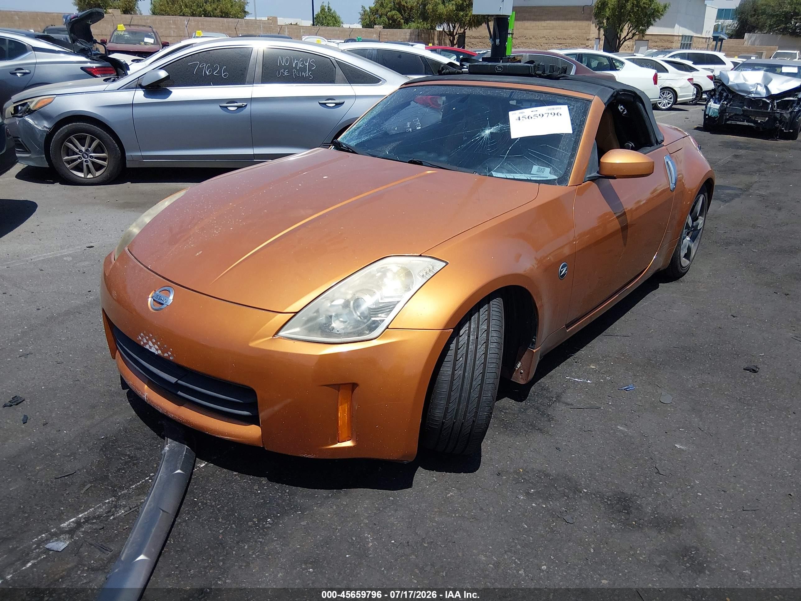 2006 Nissan 350z Touring Orange vin: JN1AZ36A56M454292