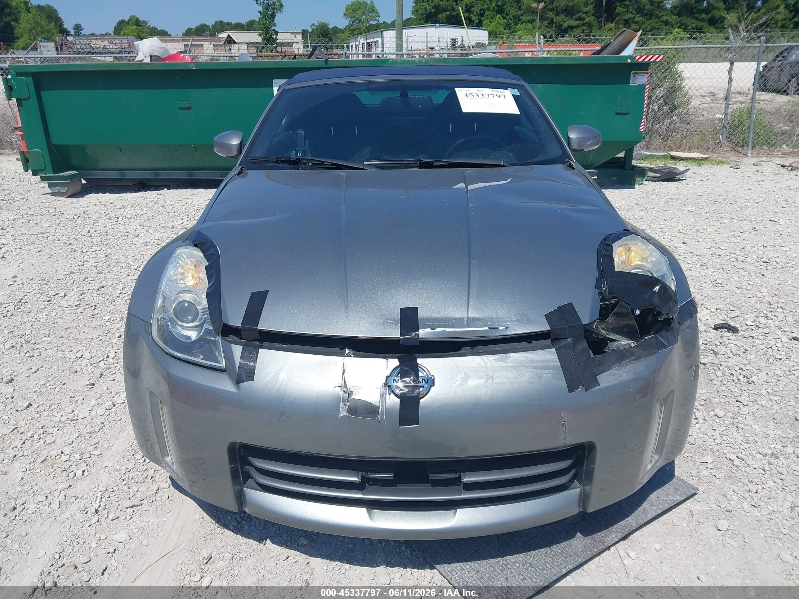 2006 Nissan 350z Touring Silver vin: JN1AZ36A56M455409