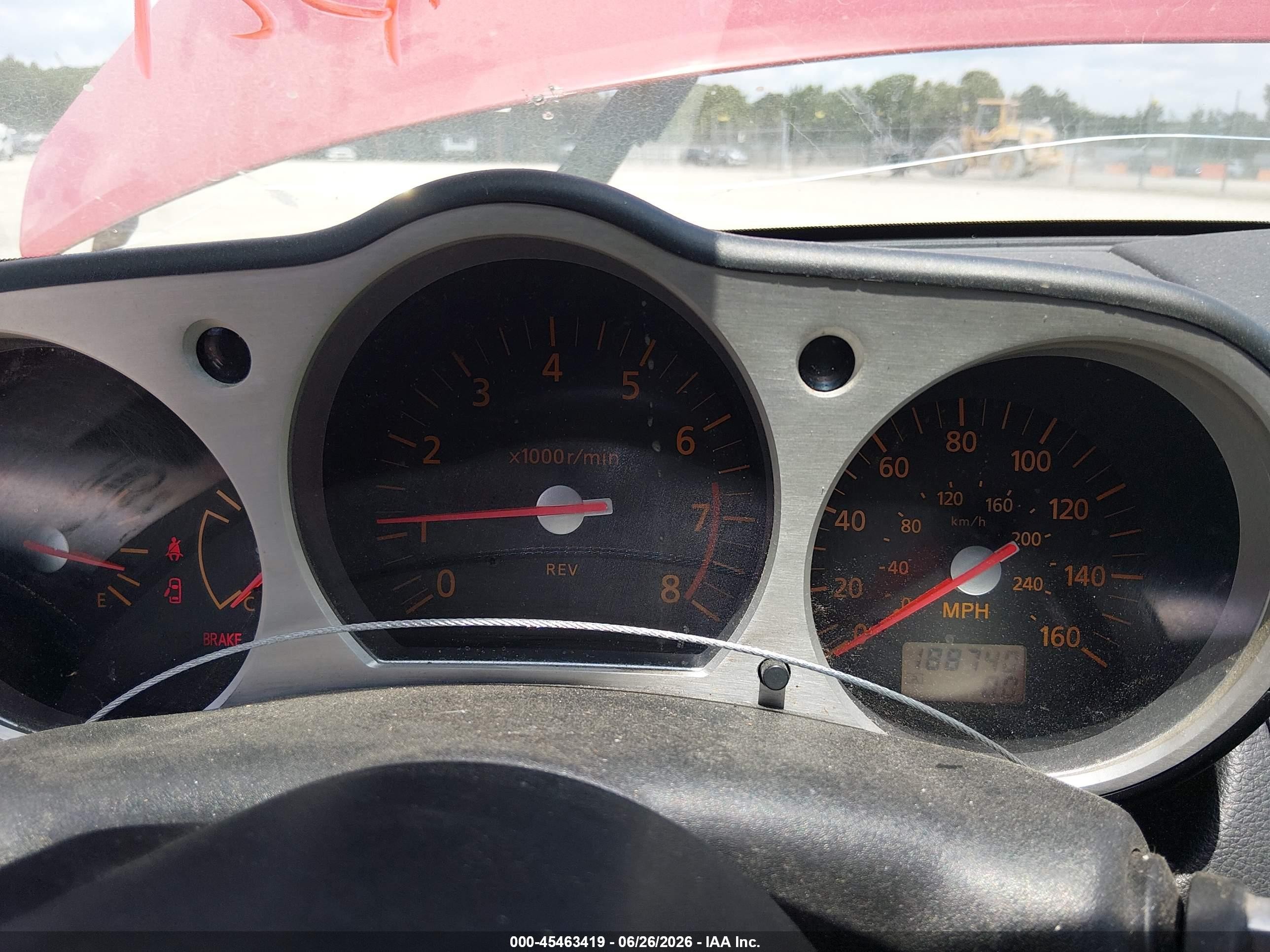 2004 Nissan 350z Touring Red vin: JN1AZ36A74M251689