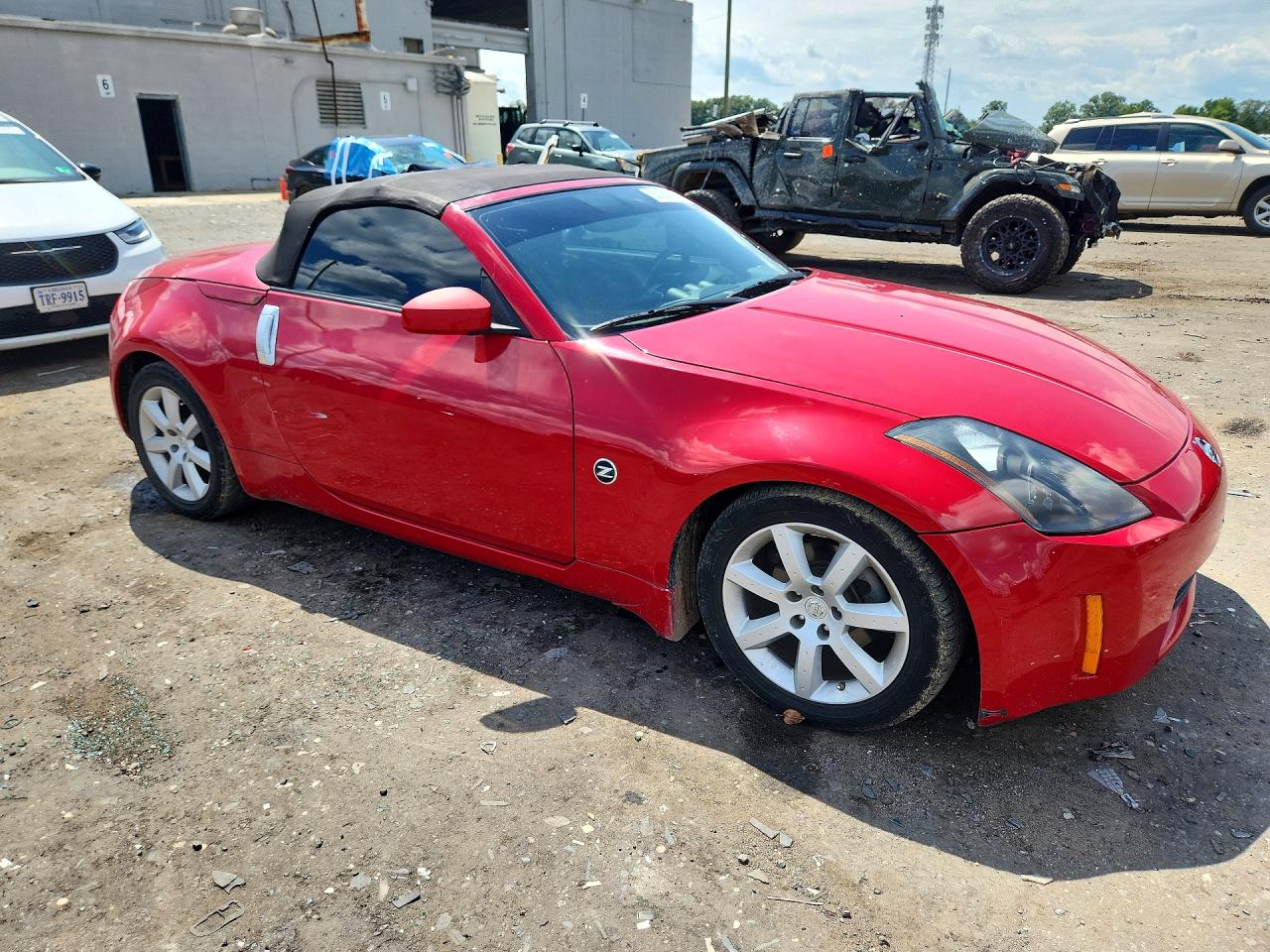 2005 Nissan 350z Enthusiast Red vin: JN1AZ36A75M752941