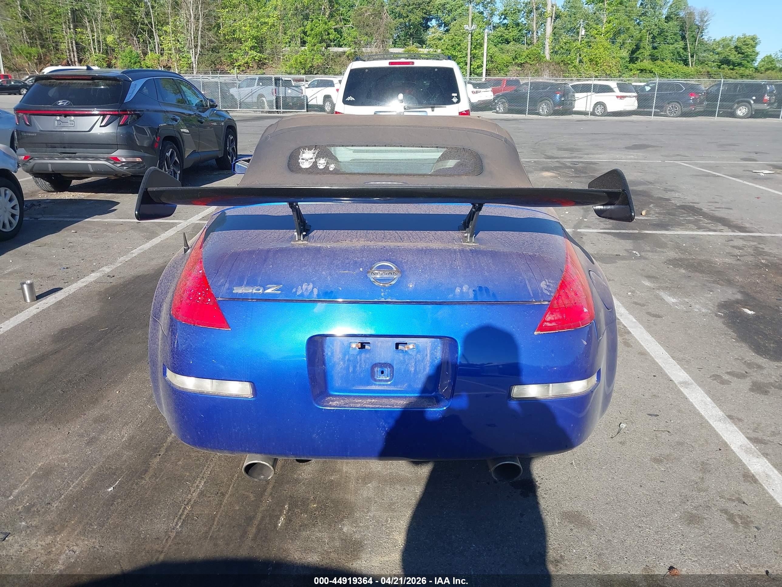 2006 Nissan 350z Touring Синий vin: JN1AZ36A76M456934