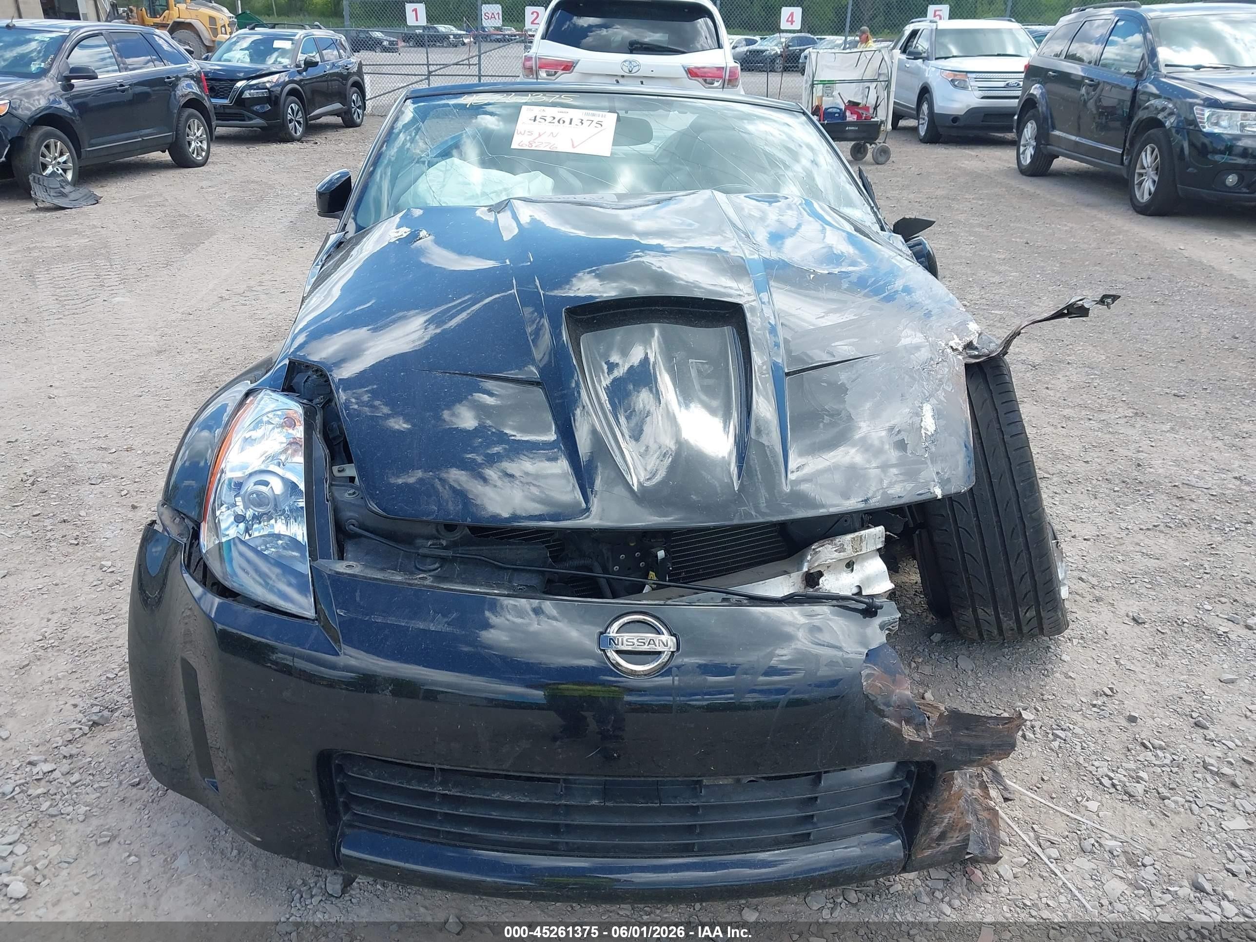 2005 Nissan 350z Touring Black vin: JN1AZ36A85M758974