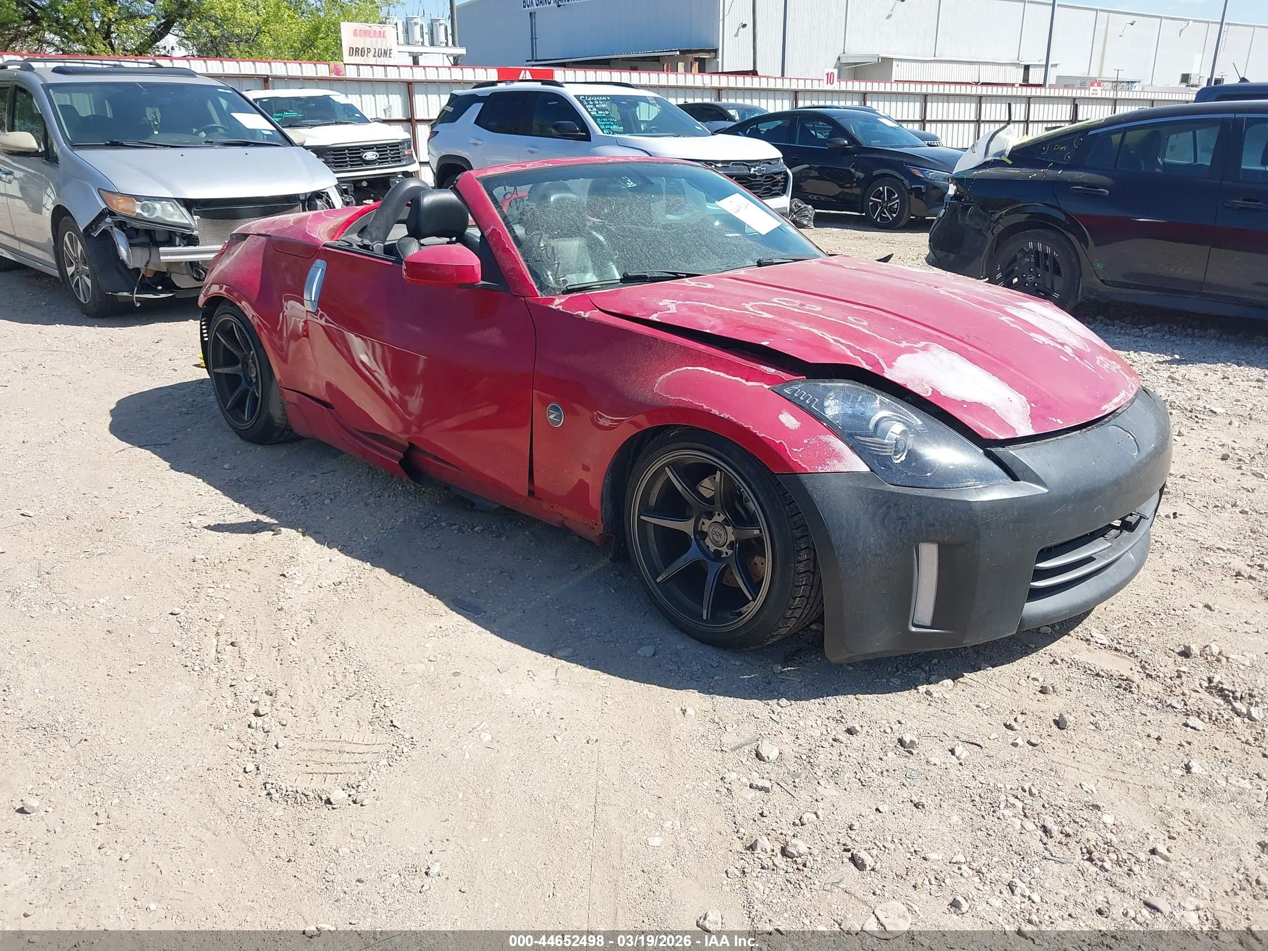 2006 Nissan 350z Touring Red vin: JN1AZ36A86M453301