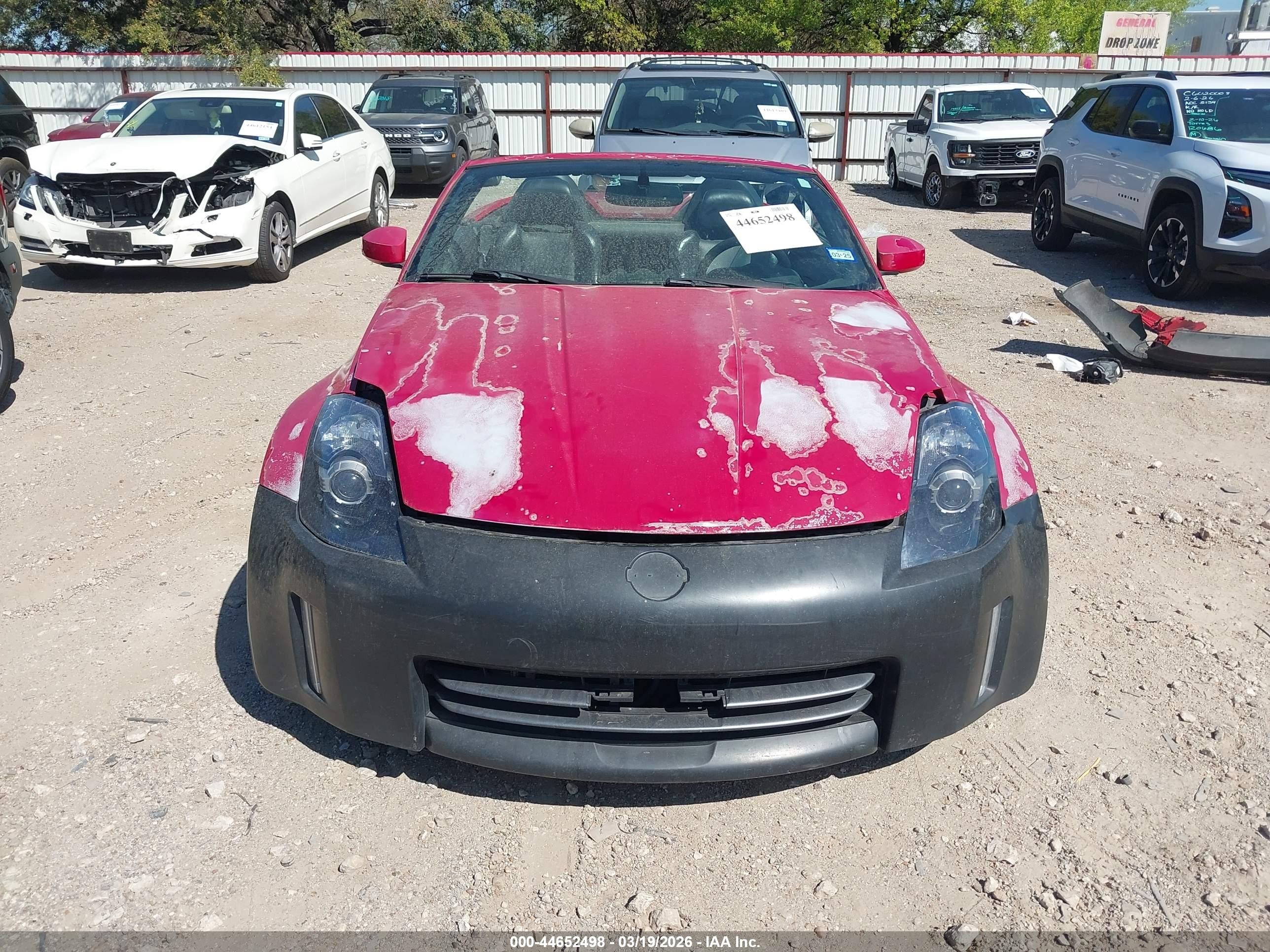 2006 Nissan 350z Touring Red vin: JN1AZ36A86M453301