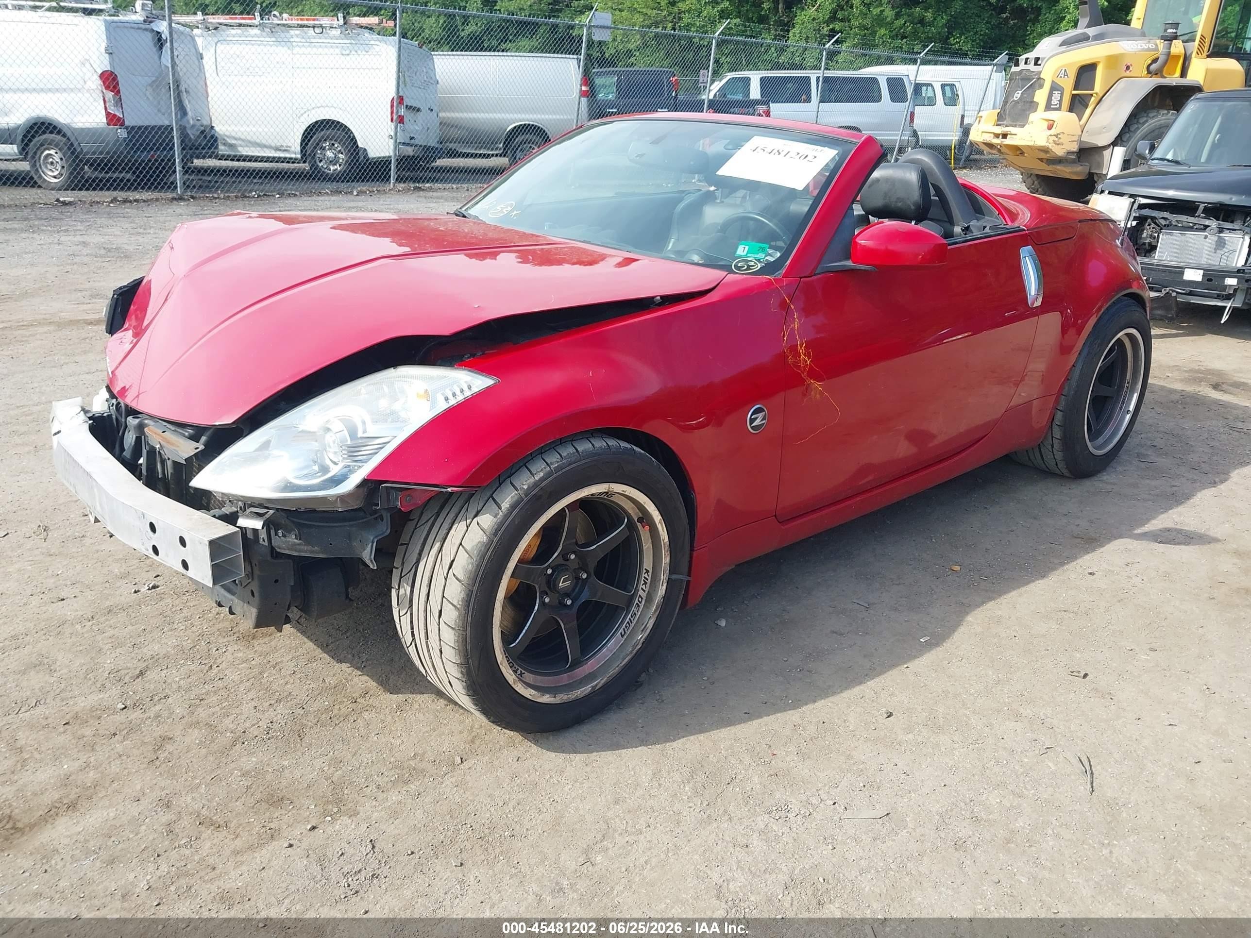 2006 Nissan 350z Grand Touring Red vin: JN1AZ36A86M456862