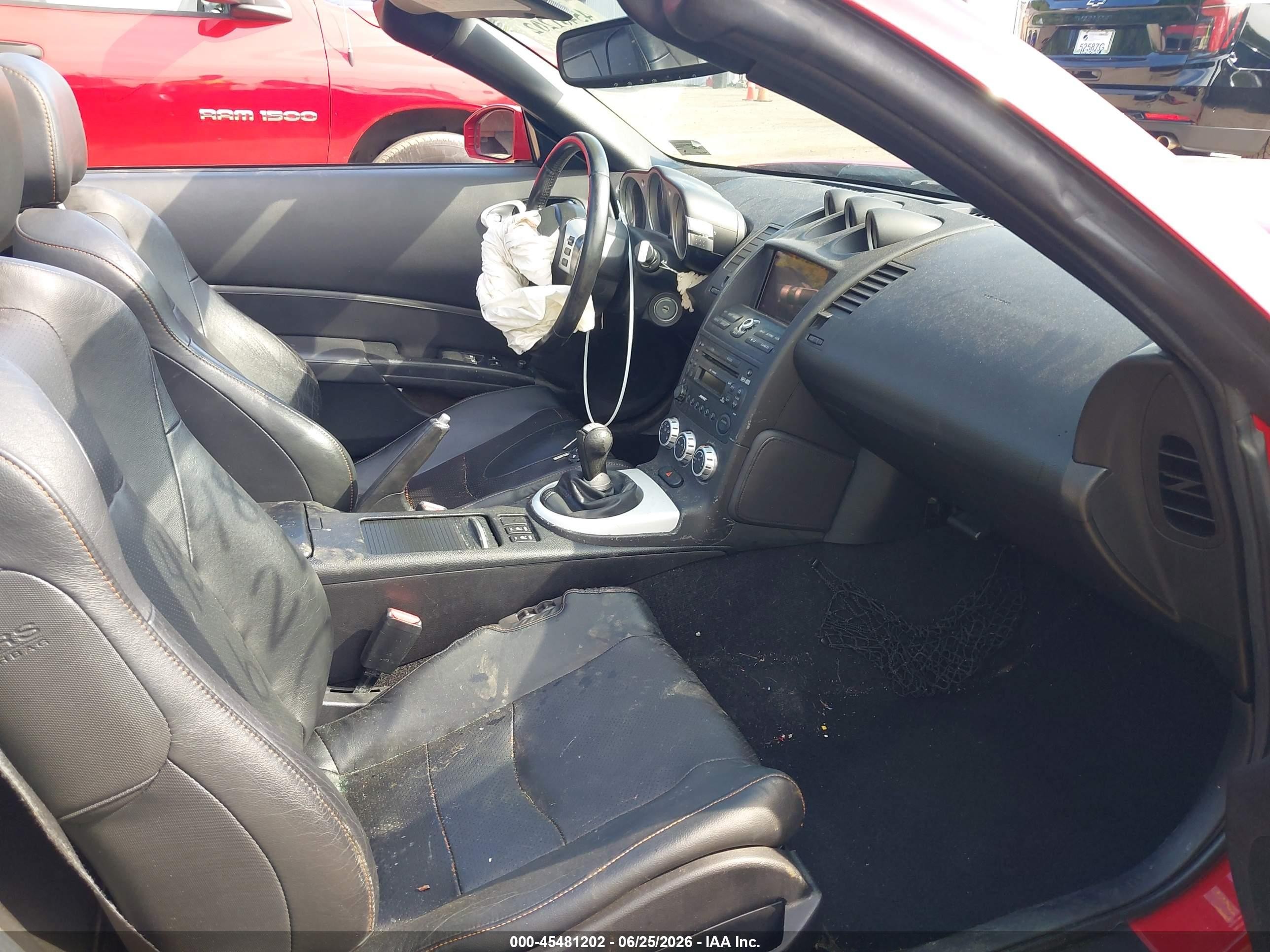 2006 Nissan 350z Grand Touring Red vin: JN1AZ36A86M456862