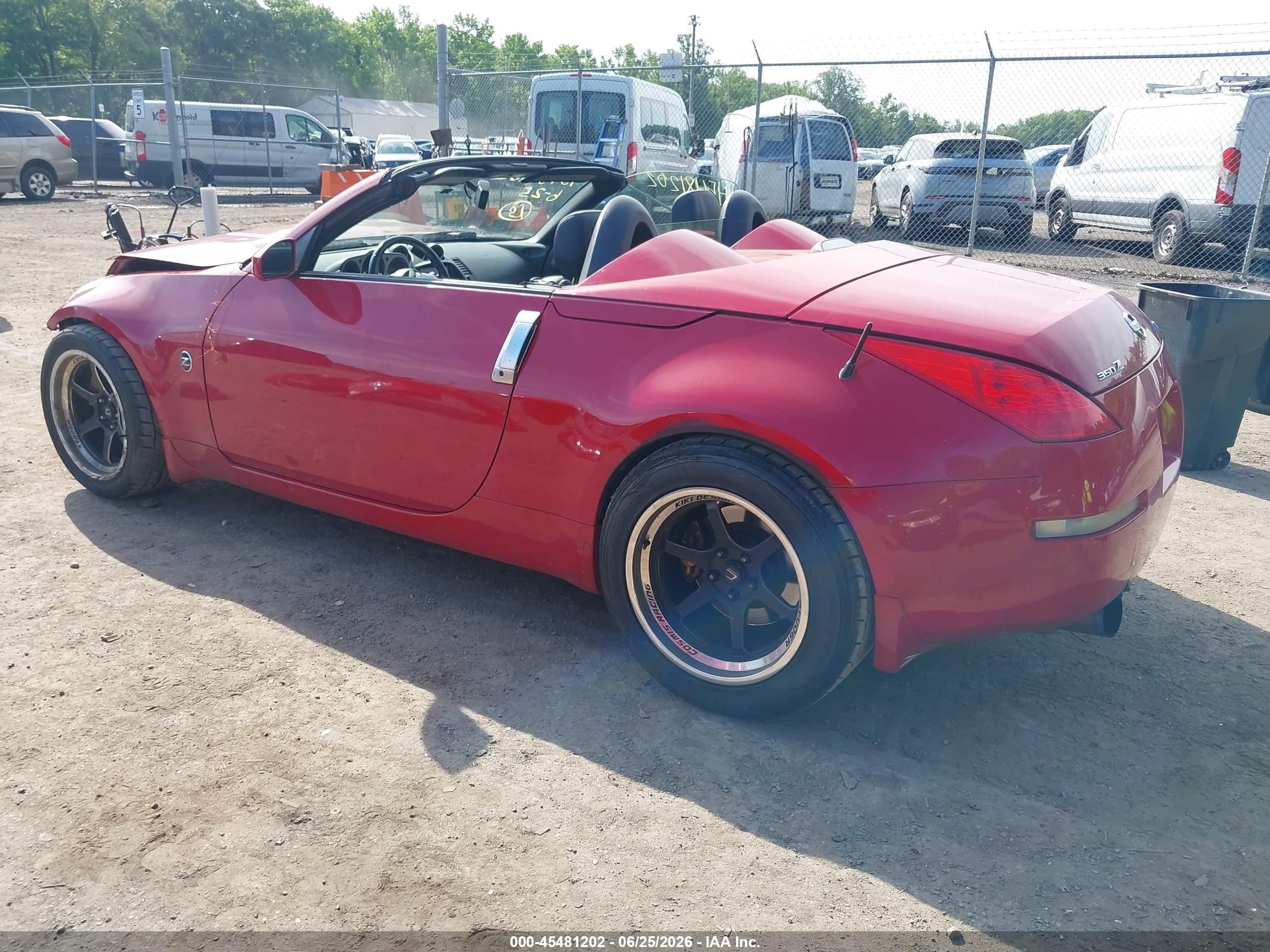 2006 Nissan 350z Grand Touring Red vin: JN1AZ36A86M456862