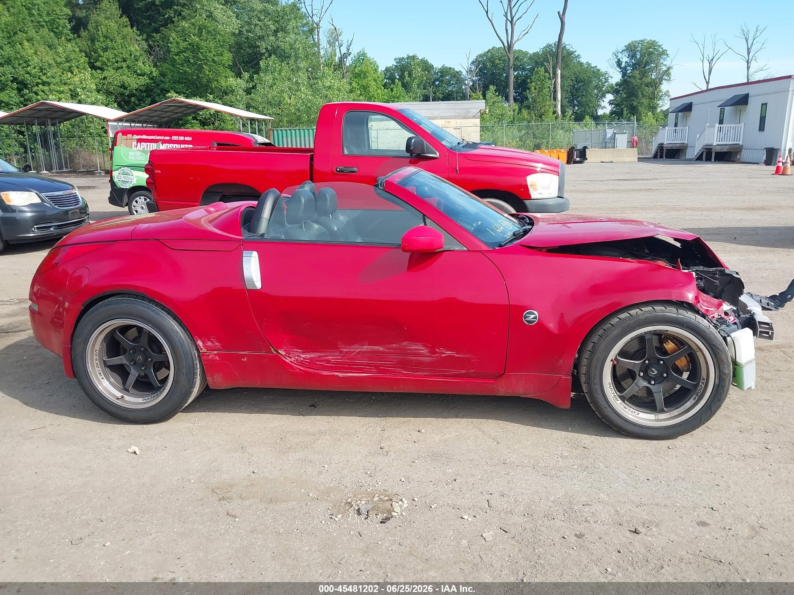2006 Nissan 350z Grand Touring Red vin: JN1AZ36A86M456862