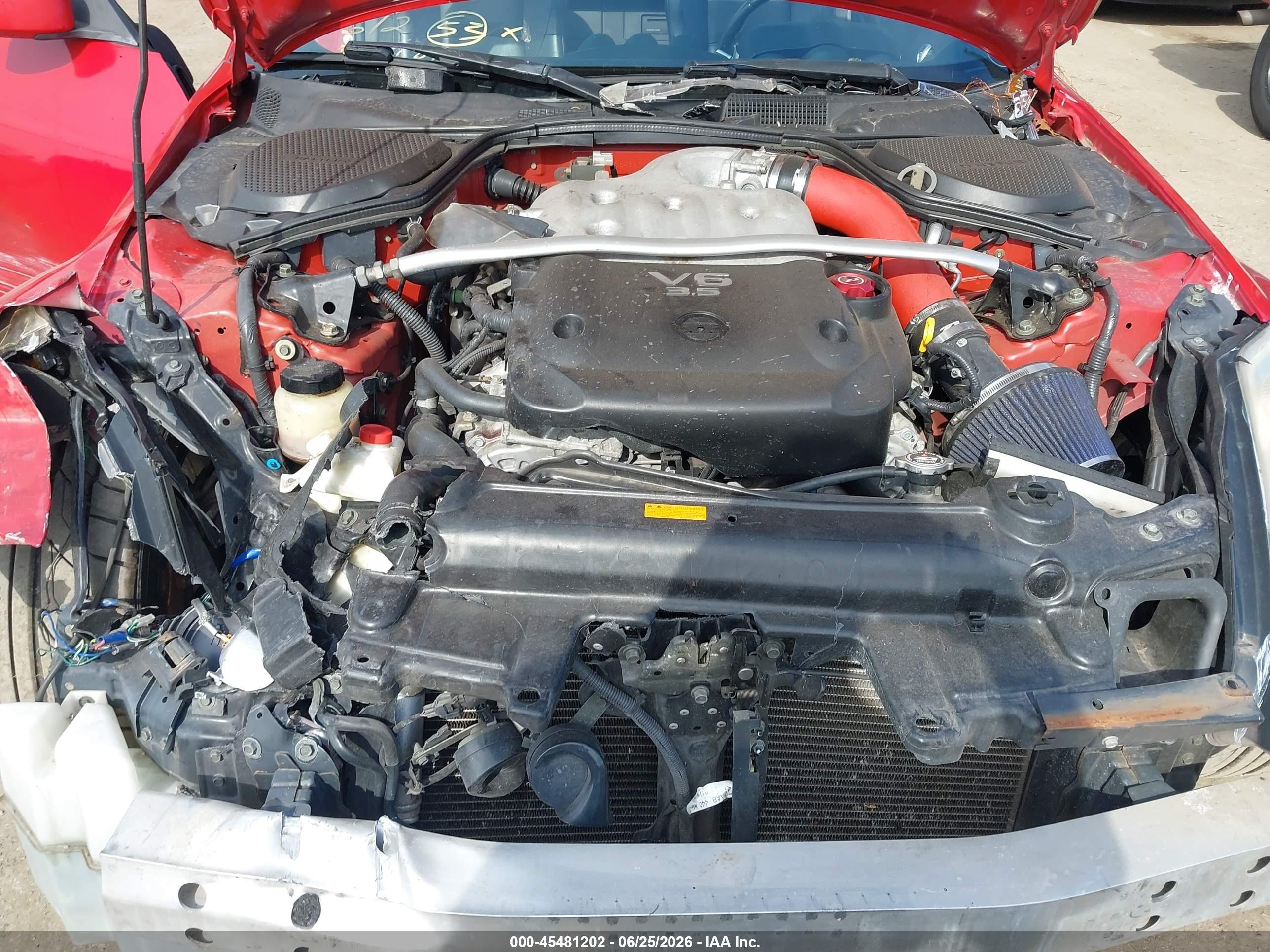 2006 Nissan 350z Grand Touring Red vin: JN1AZ36A86M456862