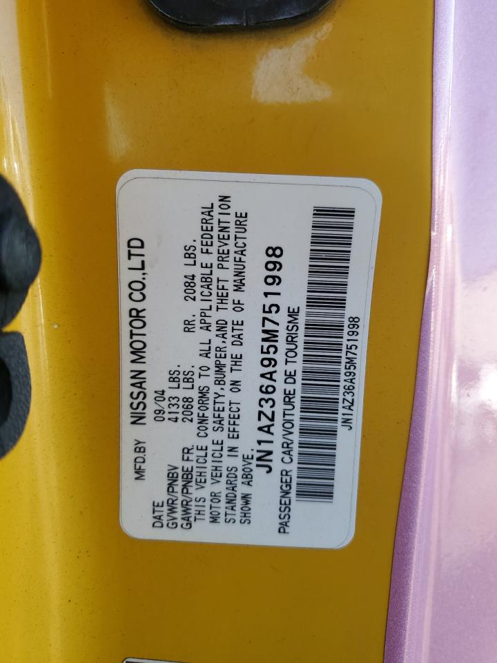 2005 Nissan 350z Roadster   Pink vin: JN1AZ36A95M751998