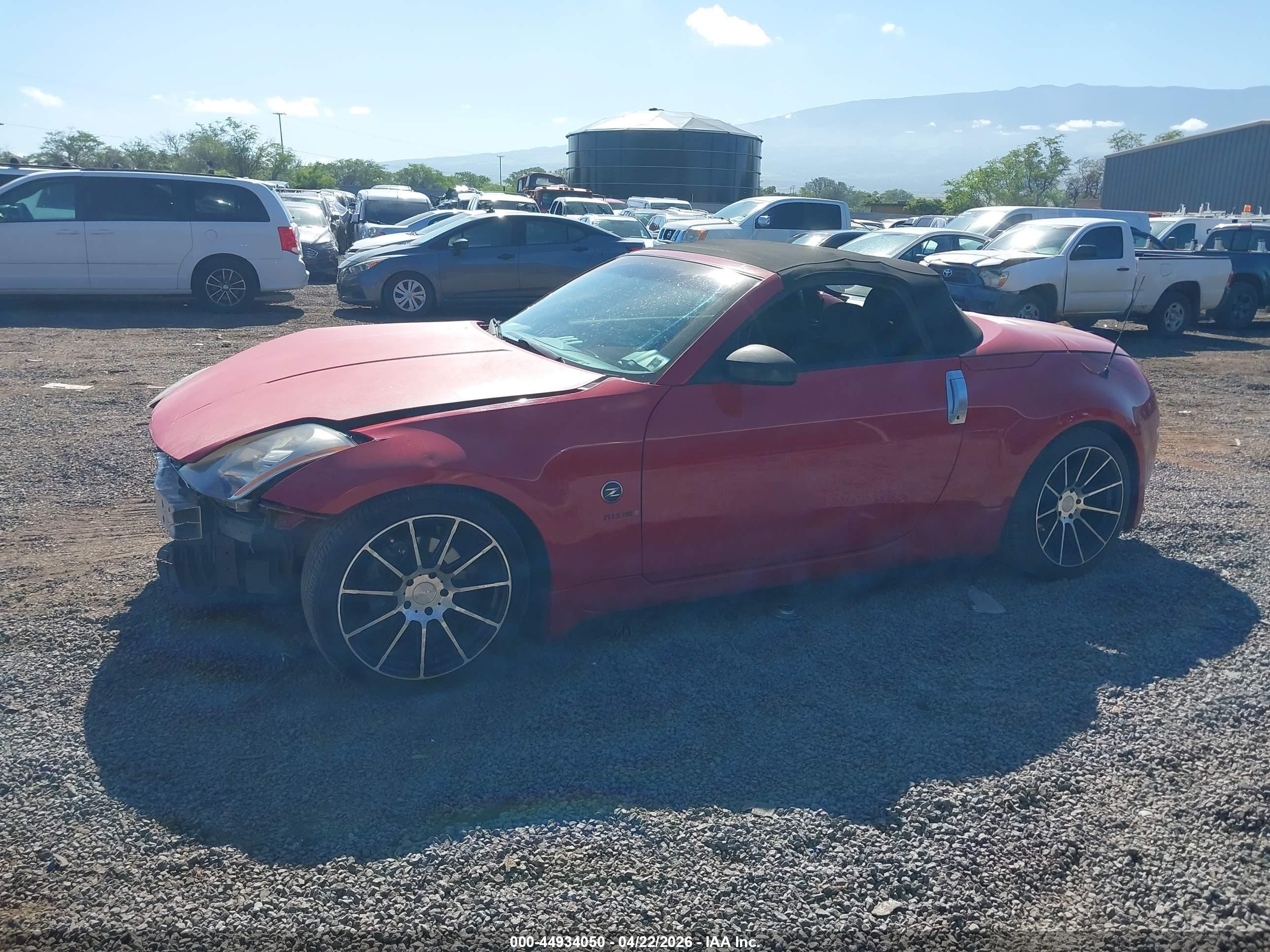 2004 Nissan 350z Touring Red vin: JN1AZ36AX4T005242
