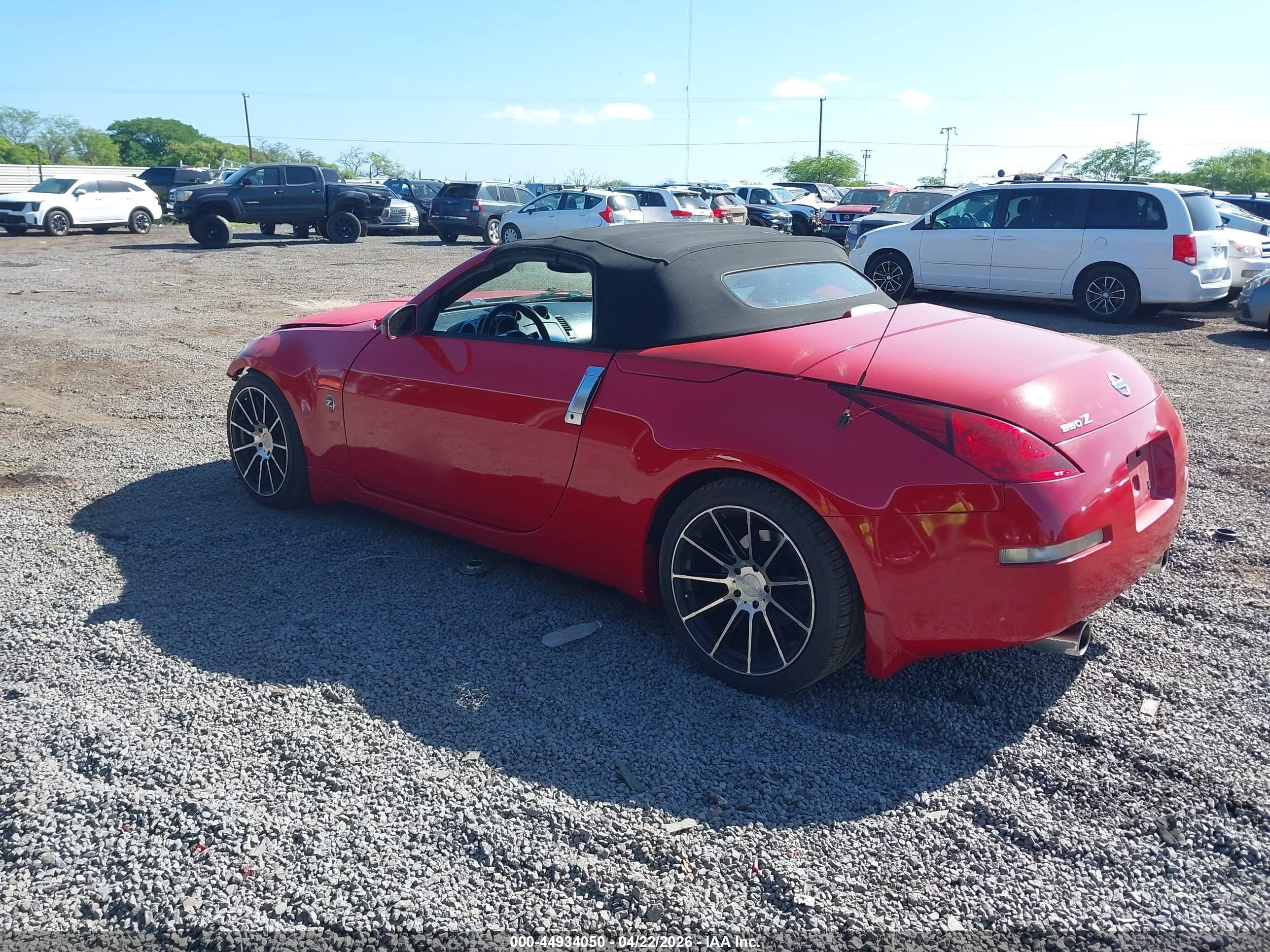 2004 Nissan 350z Touring Red vin: JN1AZ36AX4T005242