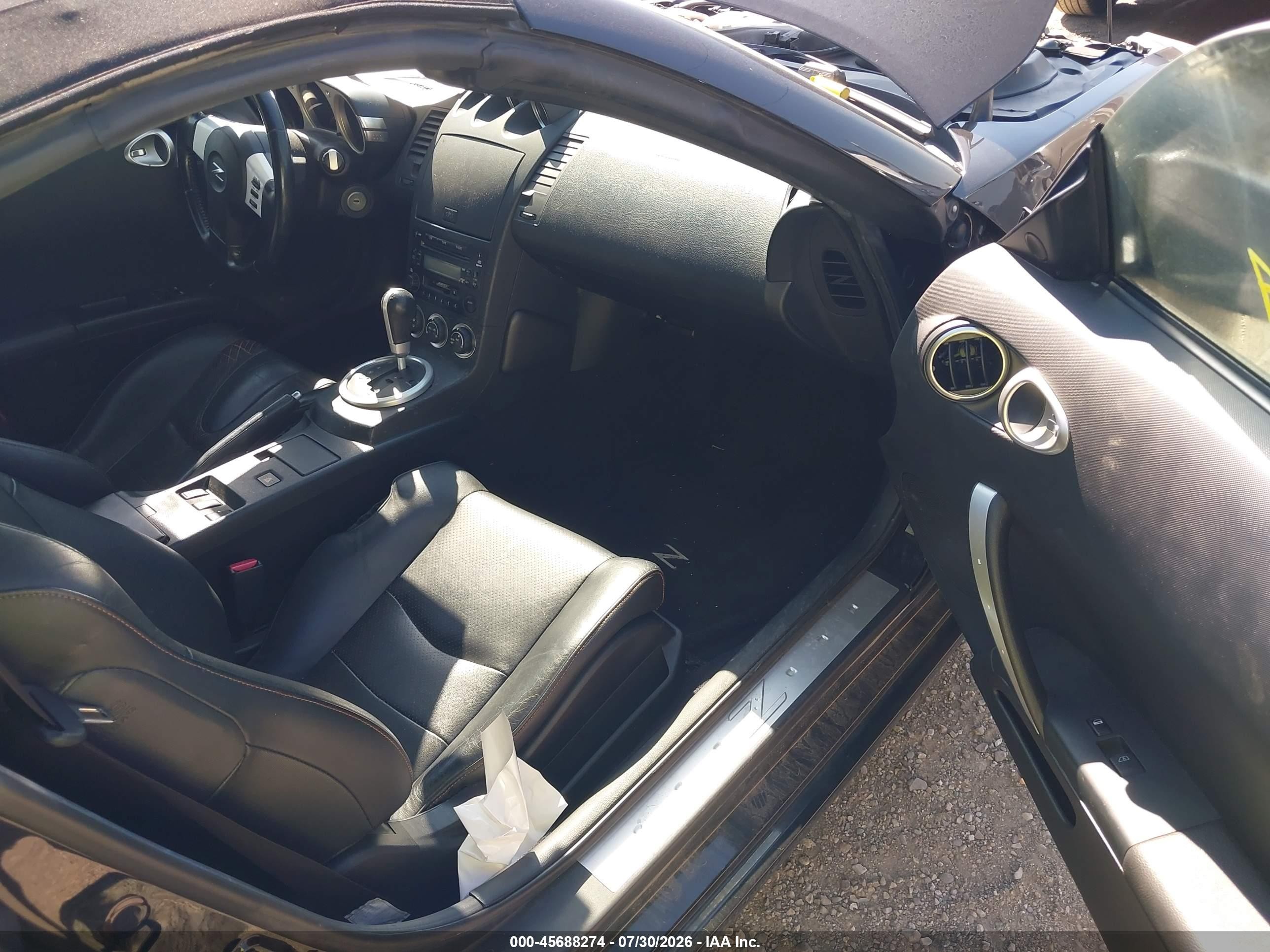 2005 Nissan 350z Touring Black vin: JN1AZ36AX5M758488