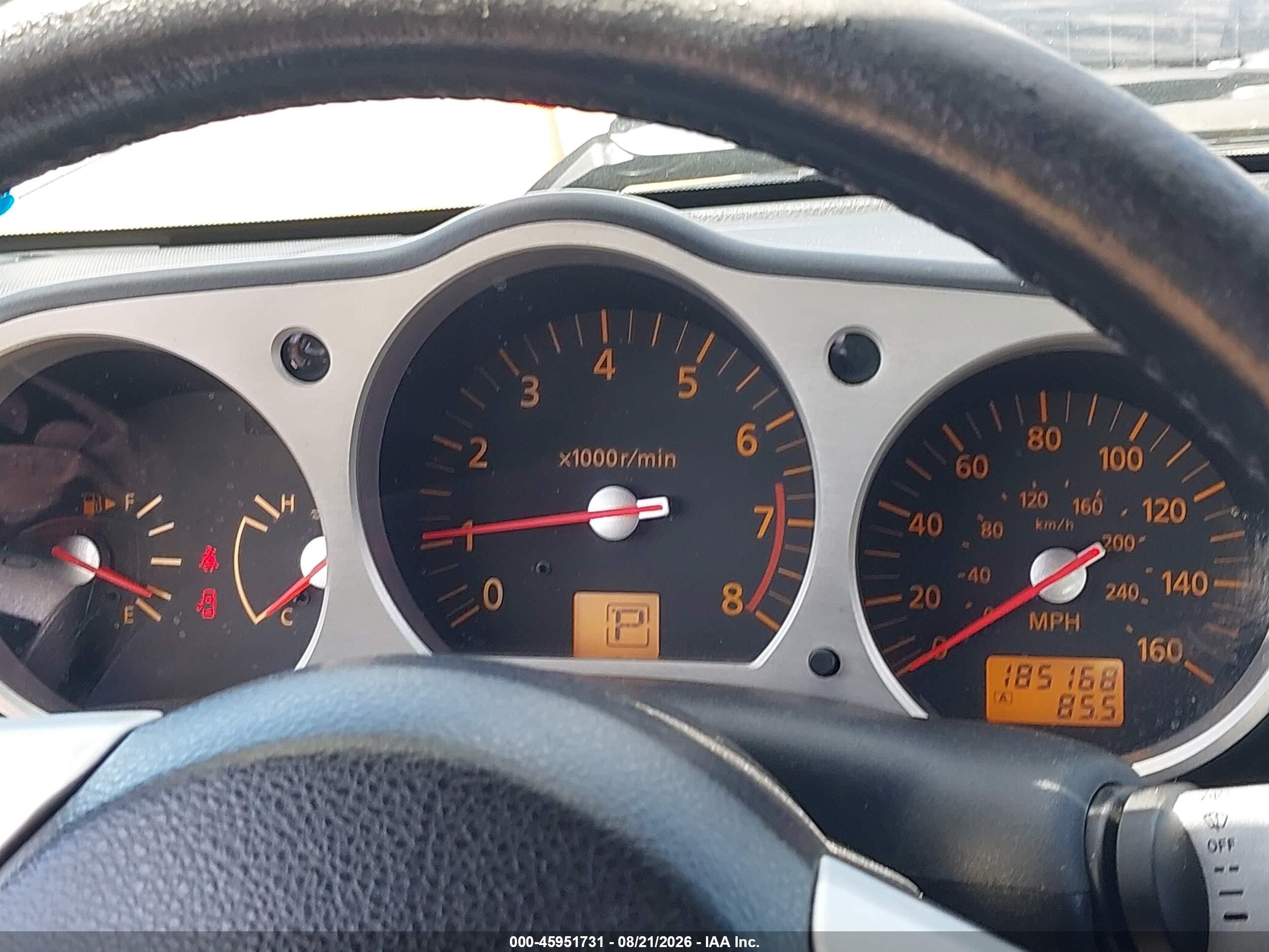 2005 Nissan 350z Touring Gray vin: JN1AZ36AX5M759656