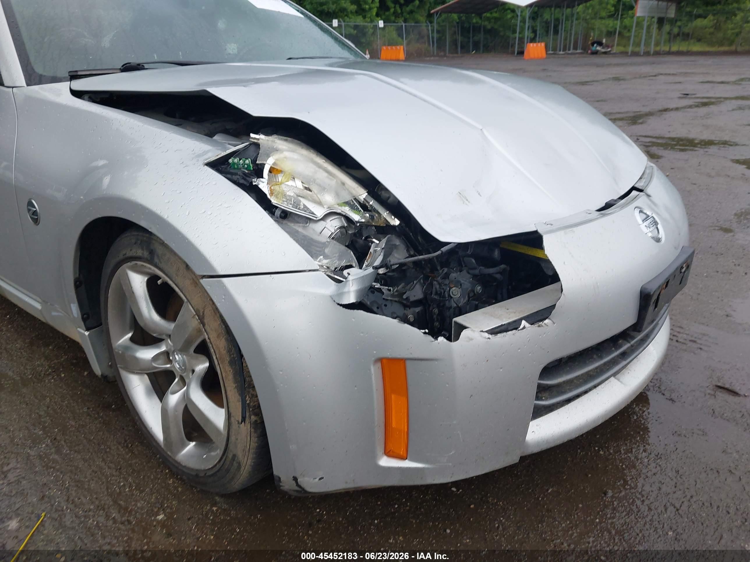 2006 Nissan 350z Enthusiast Silver vin: JN1AZ36AX6M455227
