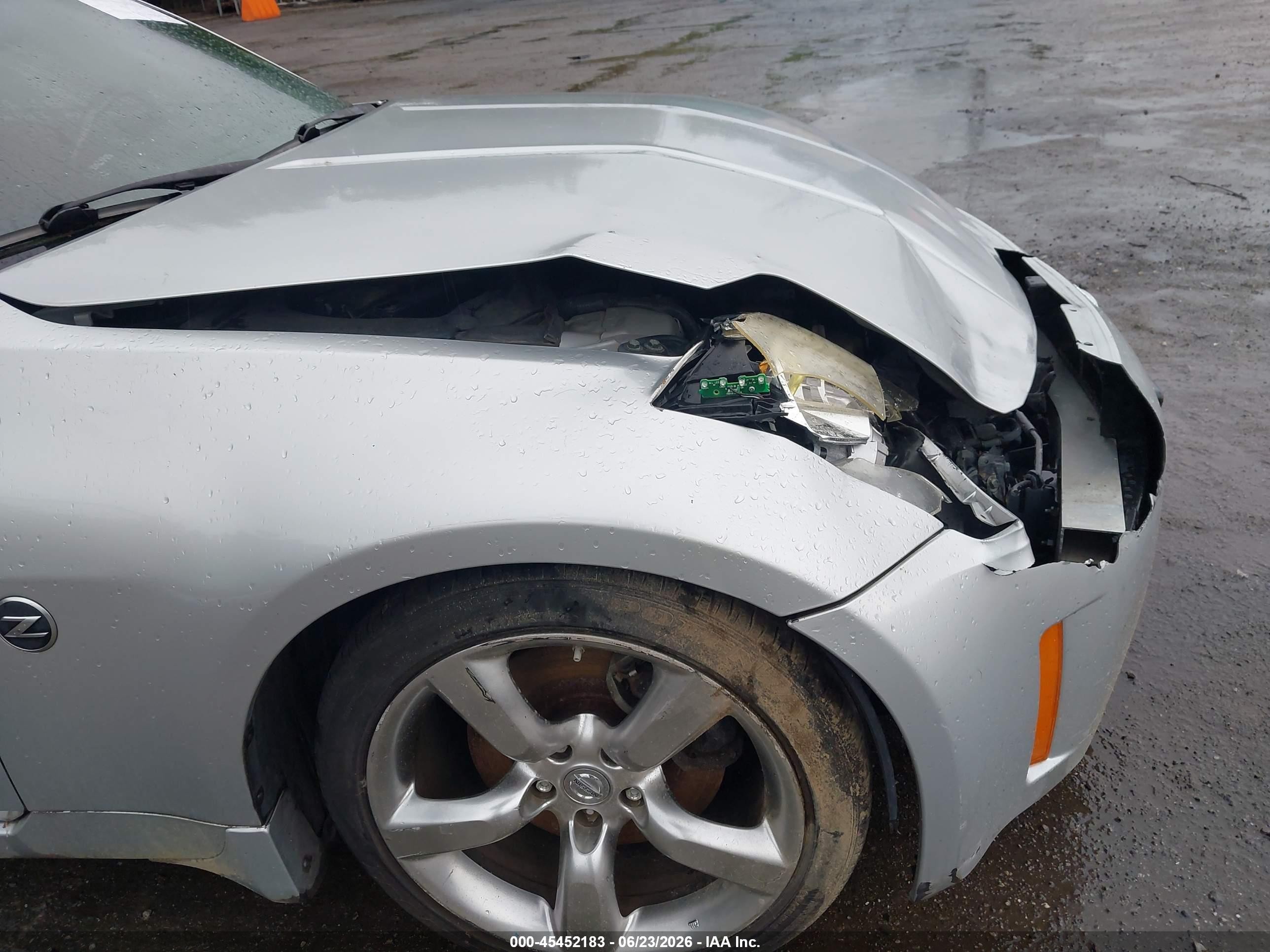 2006 Nissan 350z Enthusiast Silver vin: JN1AZ36AX6M455227