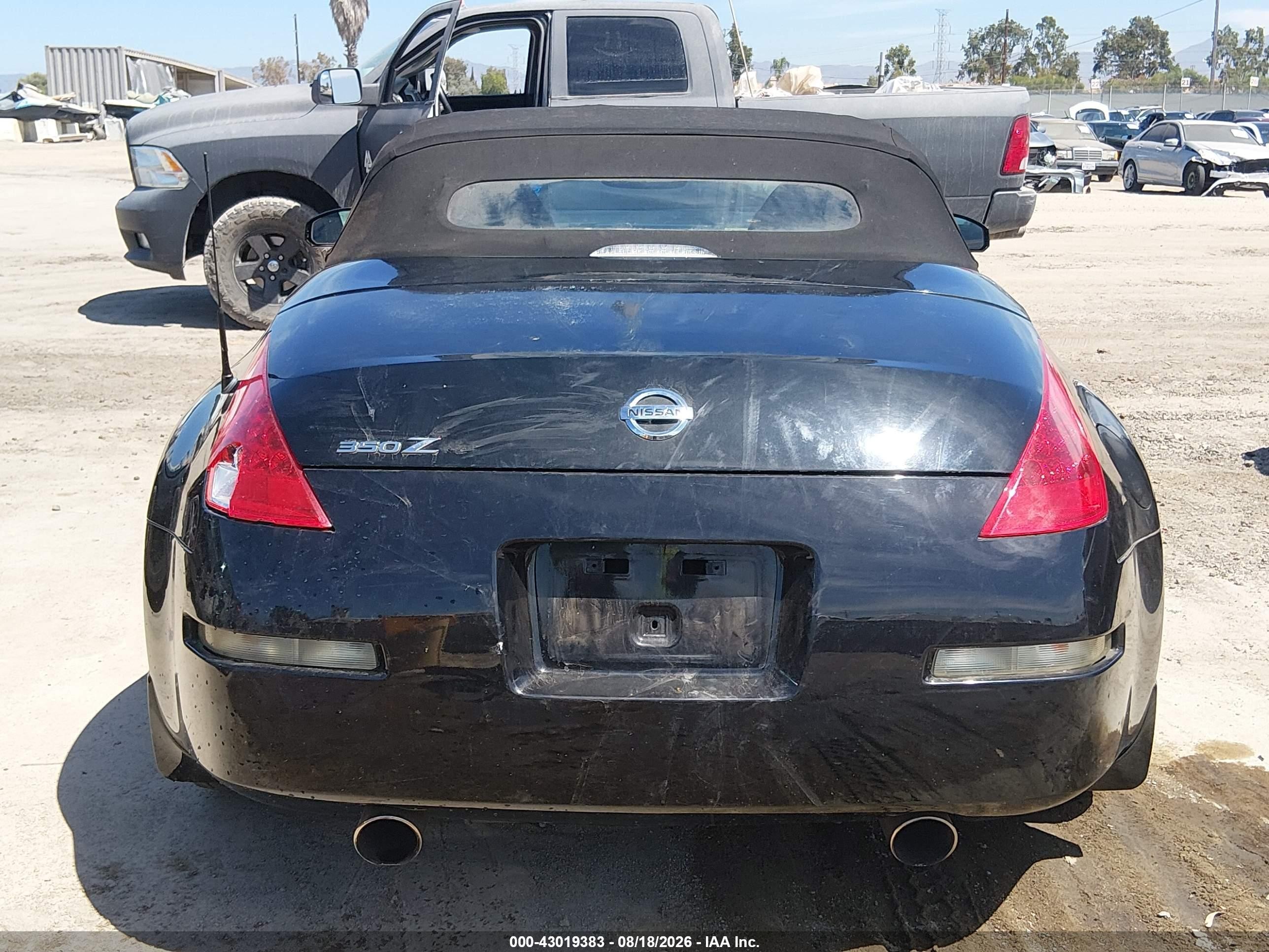 2006 Nissan 350z Touring Black vin: JN1AZ36AX6M456233