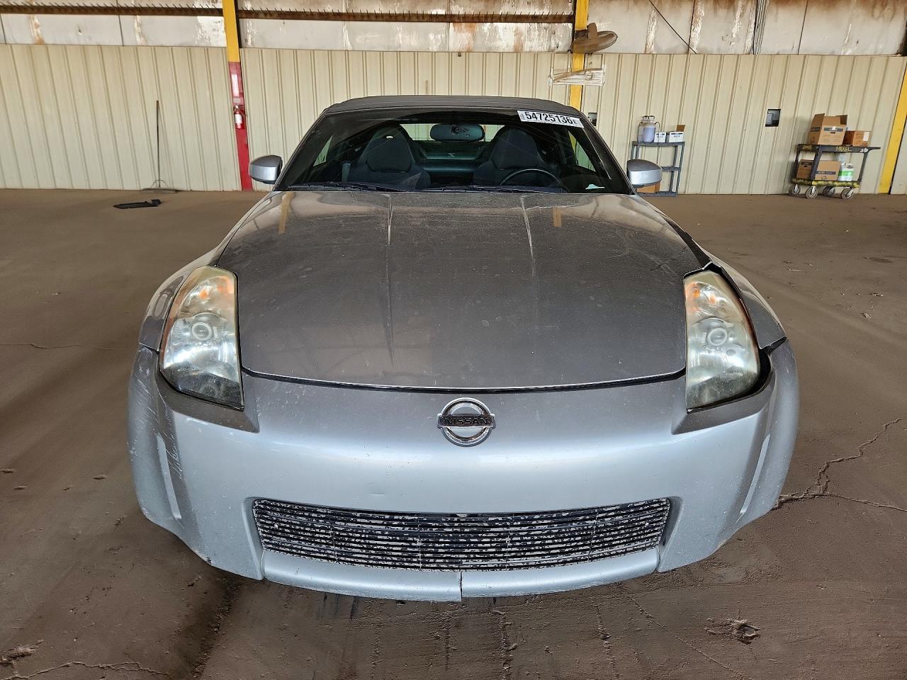 2004 Nissan 350z Roadster Silver vin: JN1AZ36D04T102282