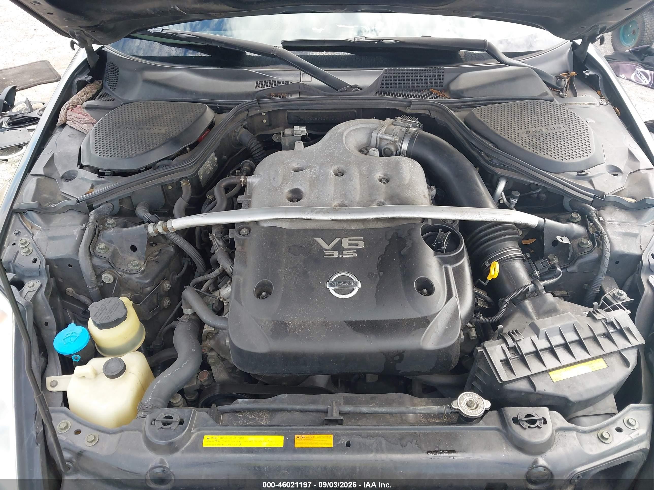 2005 Nissan 350z Enthusiast Black vin: JN1AZ36D15M700411
