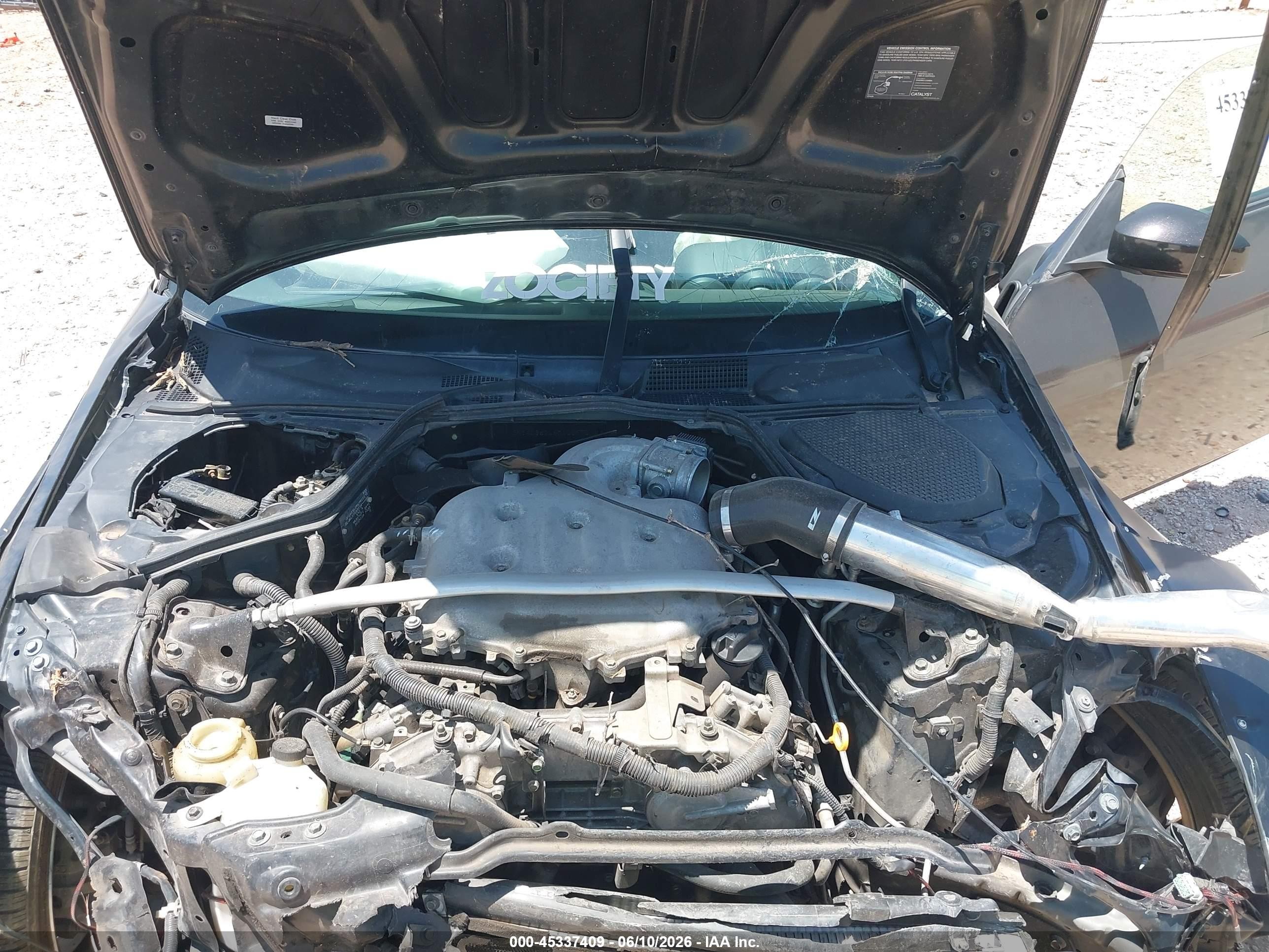 2006 Nissan 350z Enthusiast Черный vin: JN1AZ36D46M400573