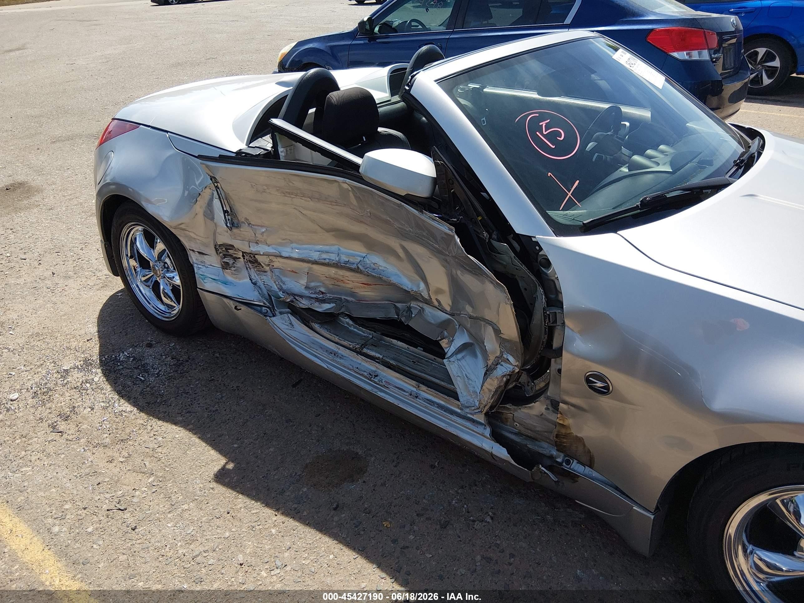 2004 Nissan 350z Enthusiast Silver vin: JN1AZ36DX4T110549