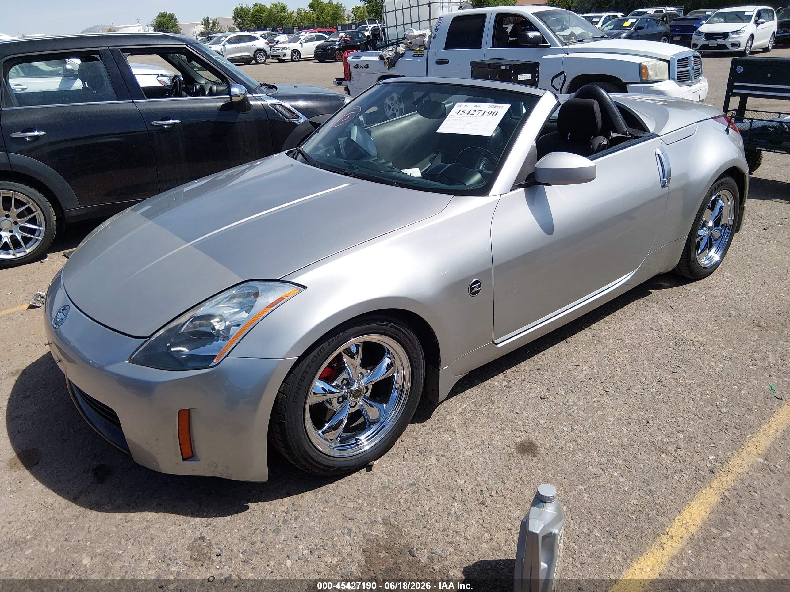 2004 Nissan 350z Enthusiast Silver vin: JN1AZ36DX4T110549