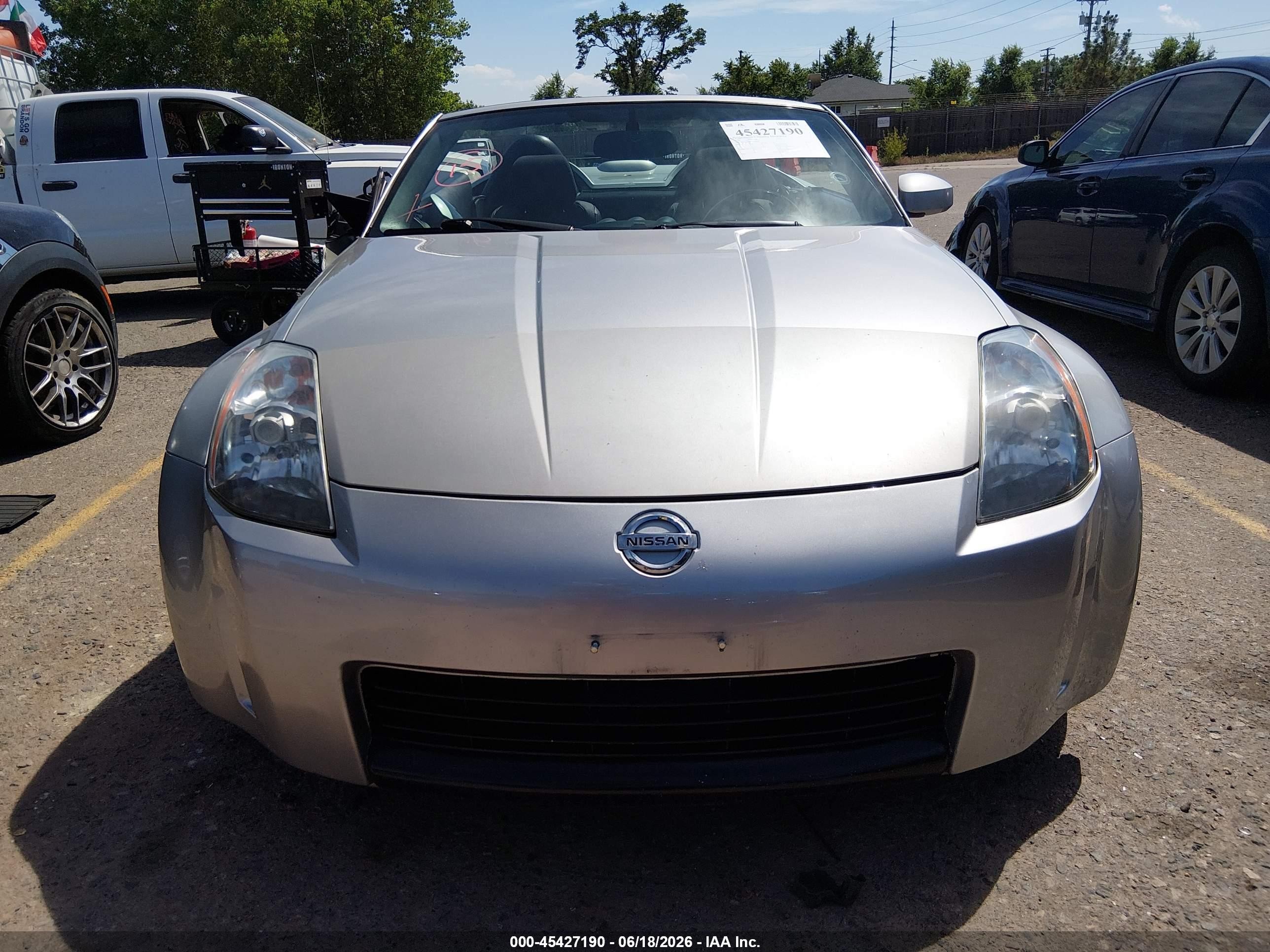 2004 Nissan 350z Enthusiast Silver vin: JN1AZ36DX4T110549