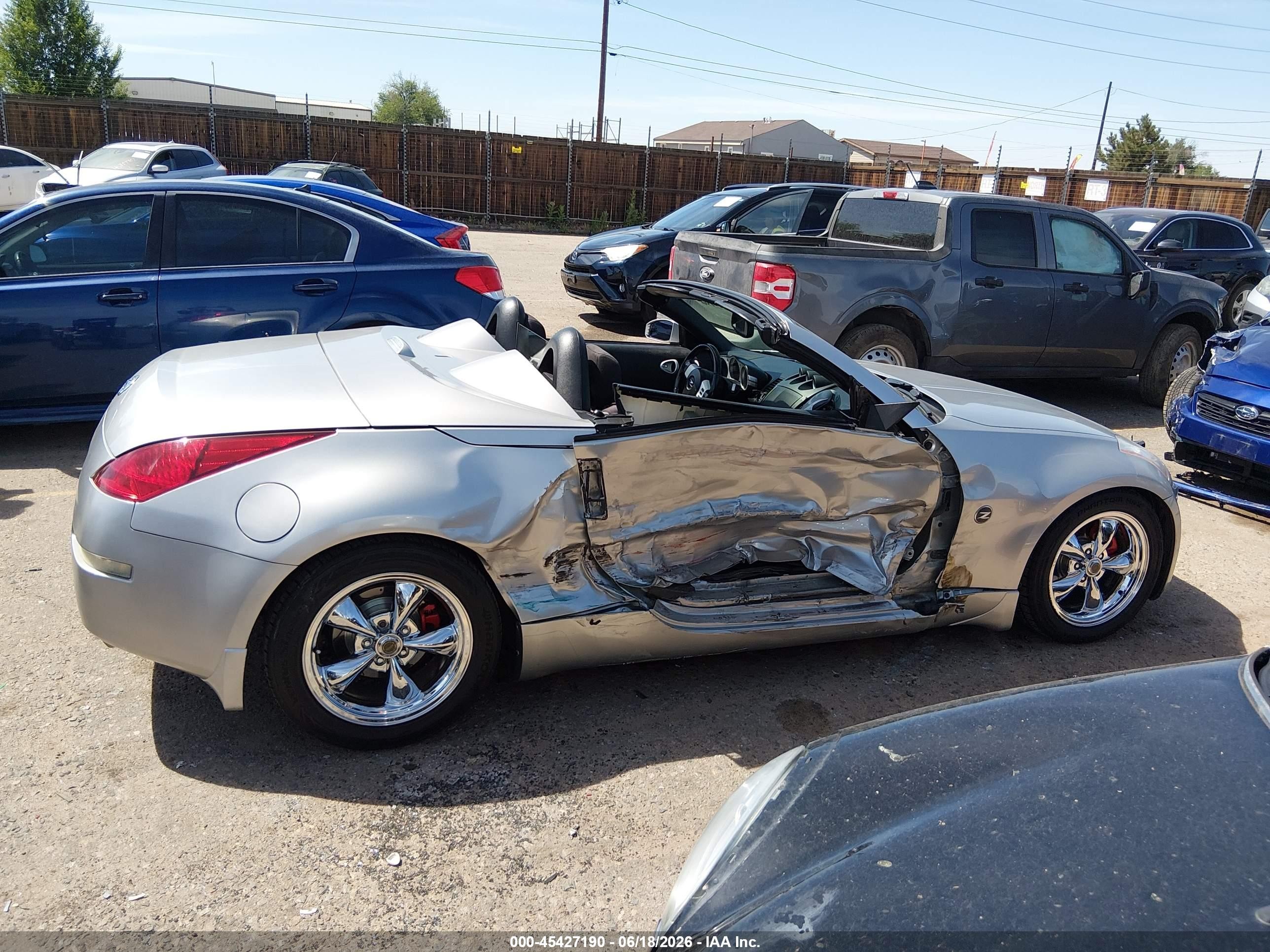 2004 Nissan 350z Enthusiast Silver vin: JN1AZ36DX4T110549
